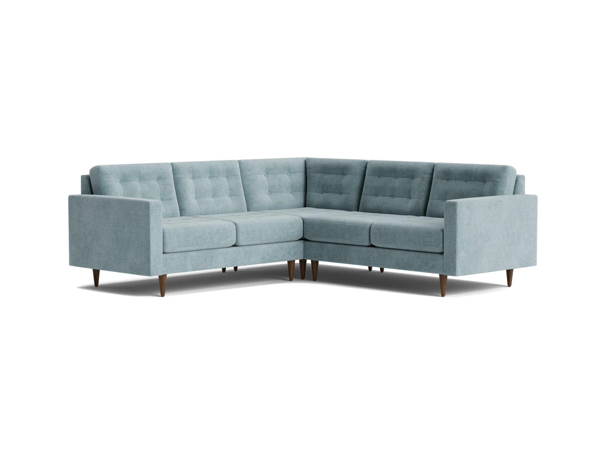 eliot apartment corner sectional %283 piece%29 plush mist
