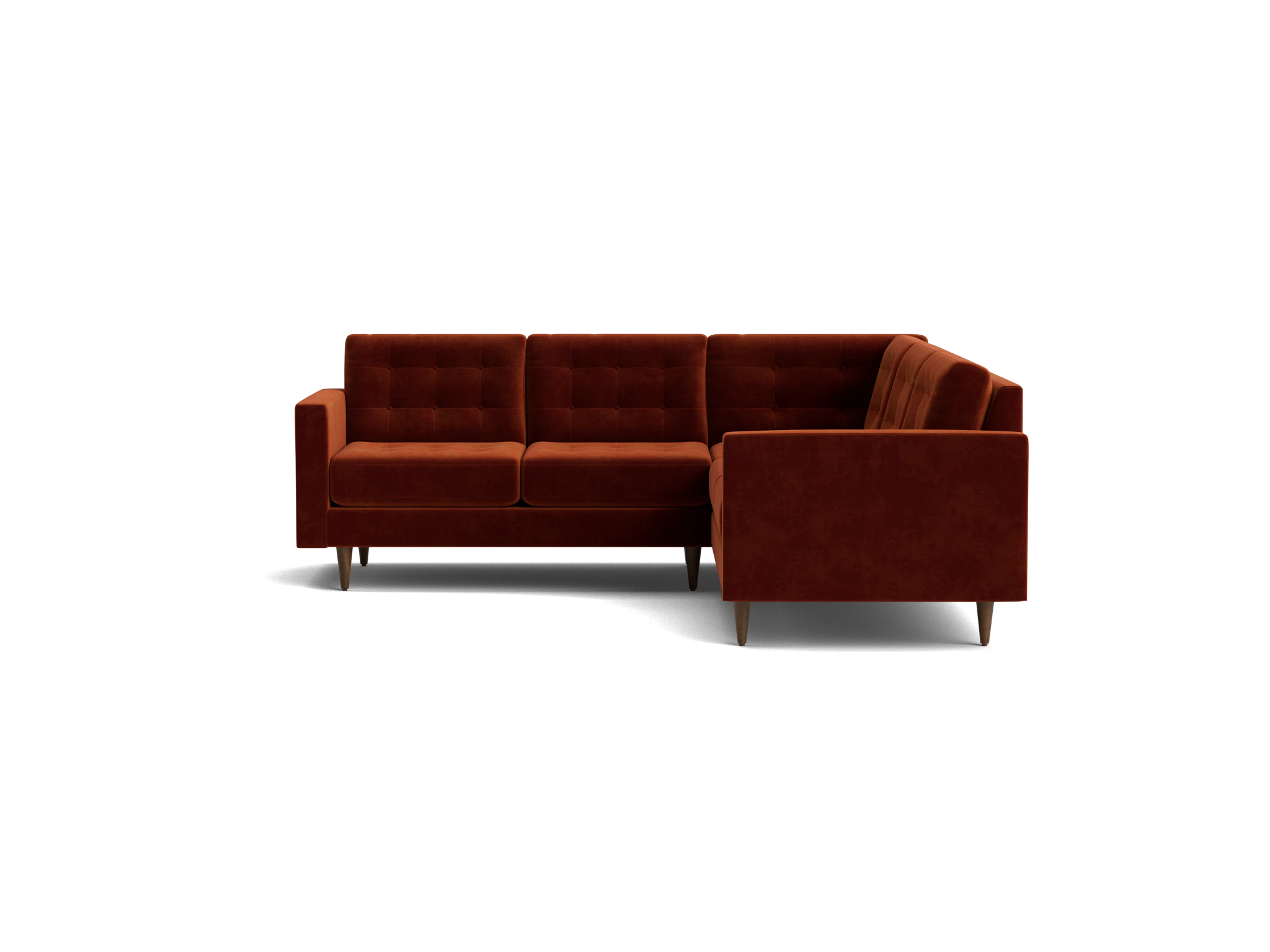 eliot apartment corner sectional %283 piece%29 harper cinnamon