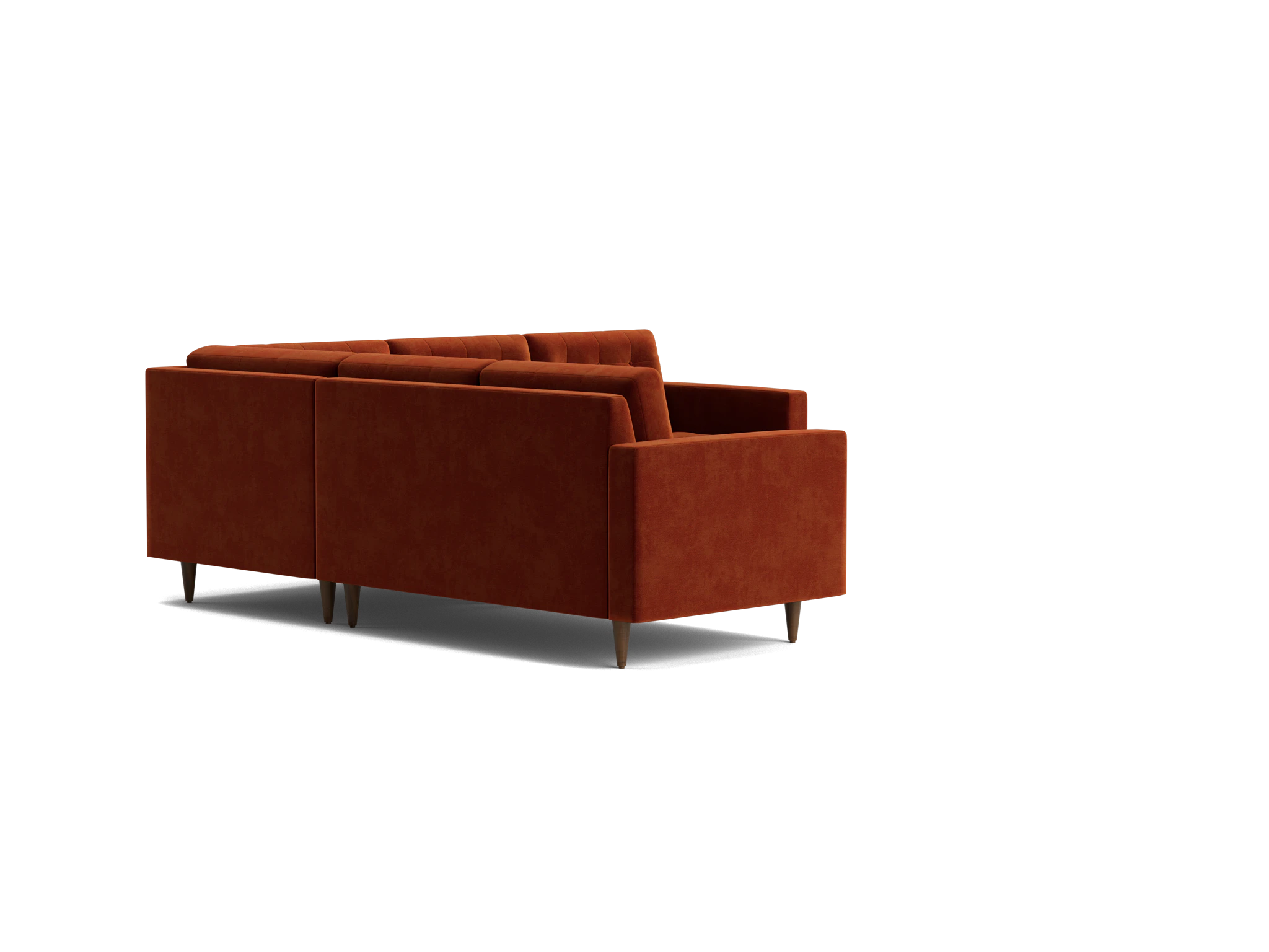 eliot apartment corner sectional %283 piece%29 harper cinnamon