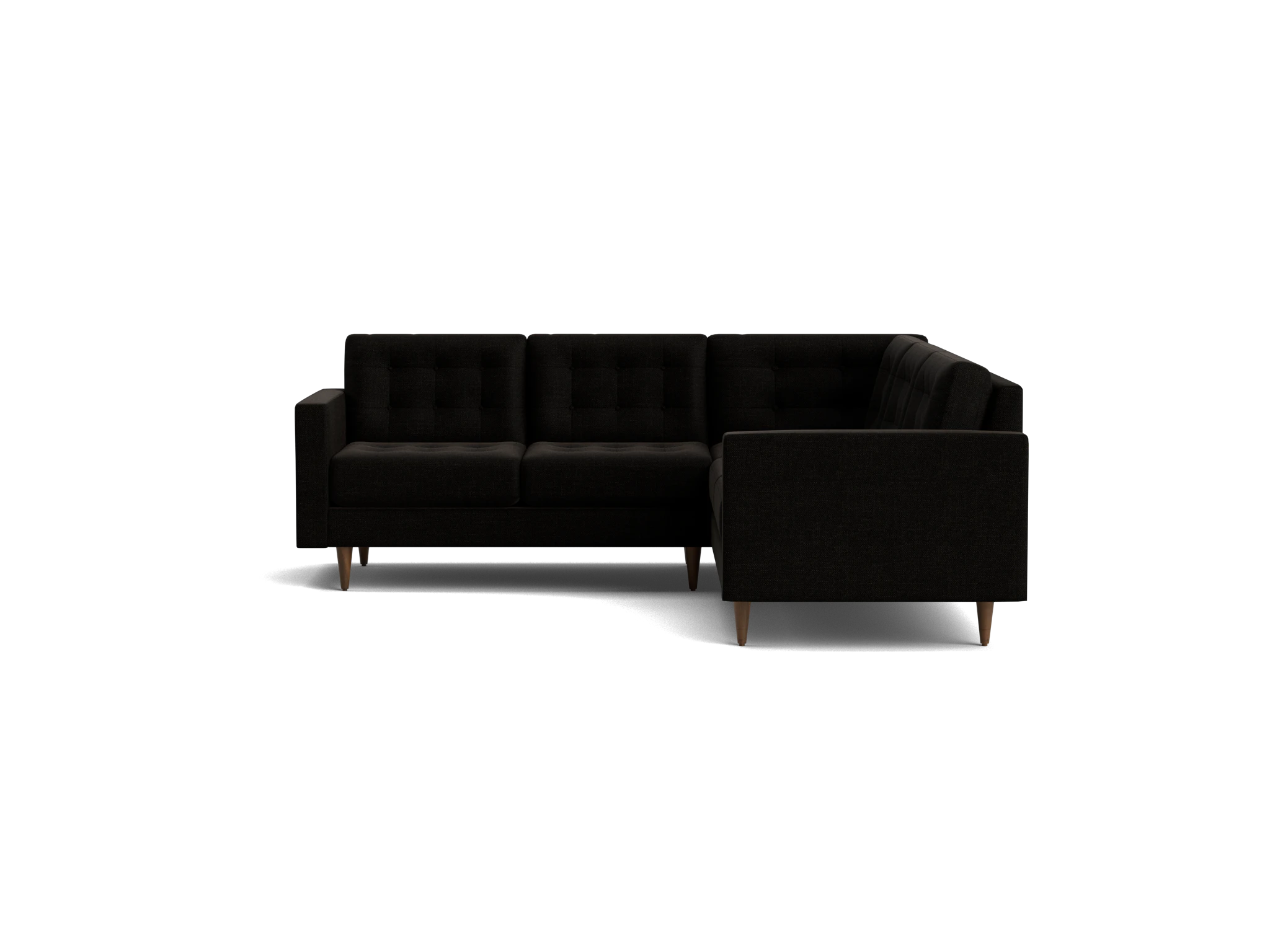 eliot apartment corner sectional %283 piece%29 milo onyx