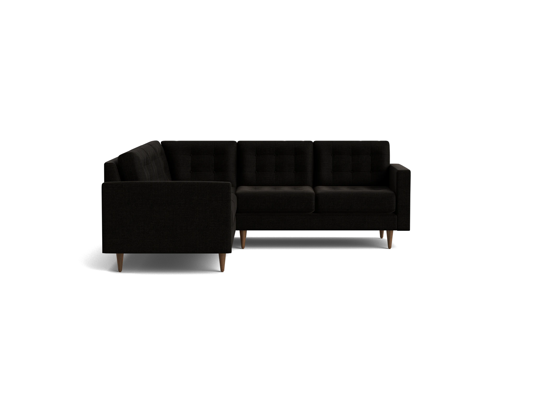 eliot apartment corner sectional %283 piece%29 milo onyx