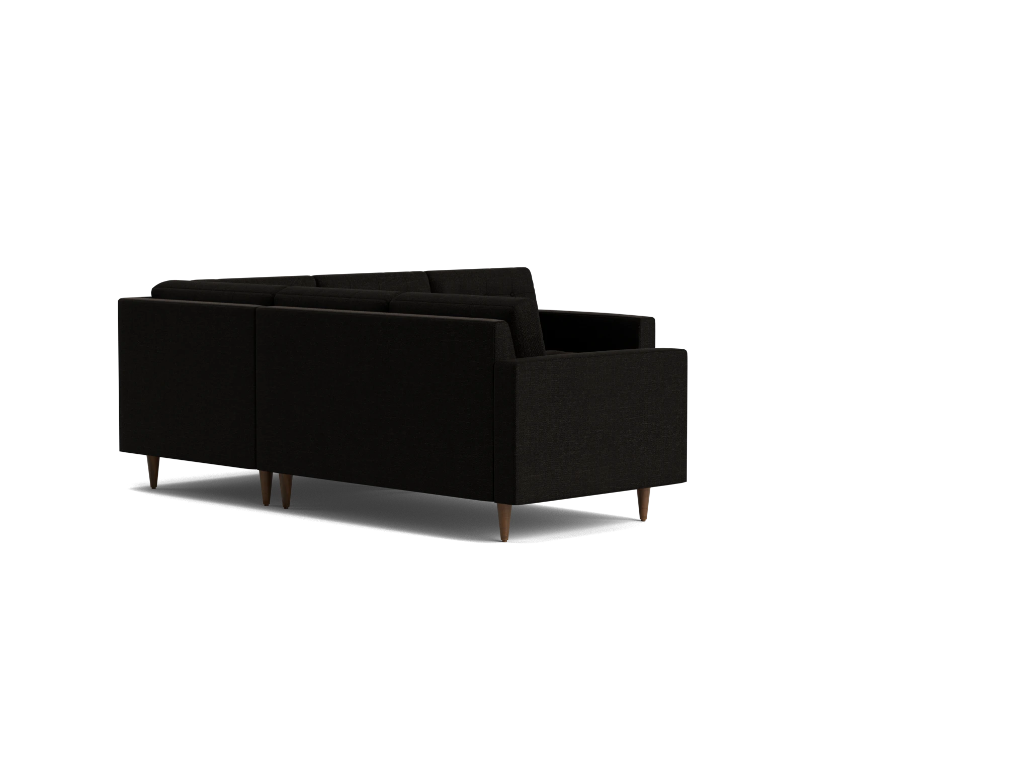 eliot apartment corner sectional %283 piece%29 milo onyx
