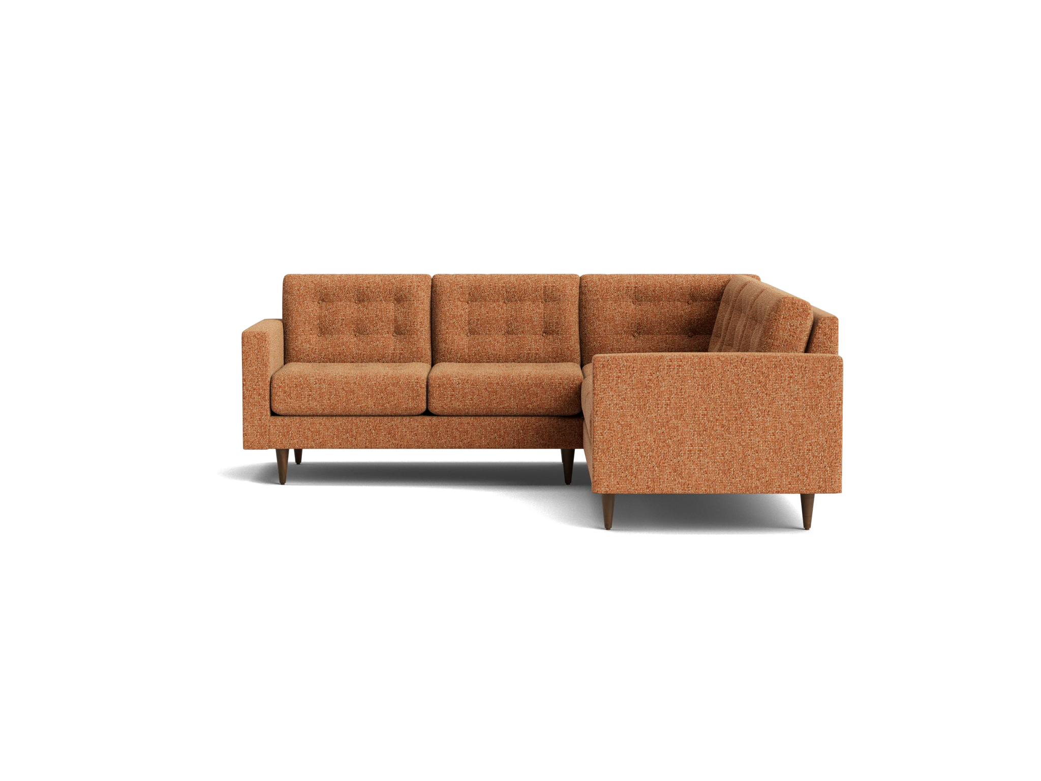 eliot apartment corner sectional %283 piece%29 bungalow pantone glazed ginger