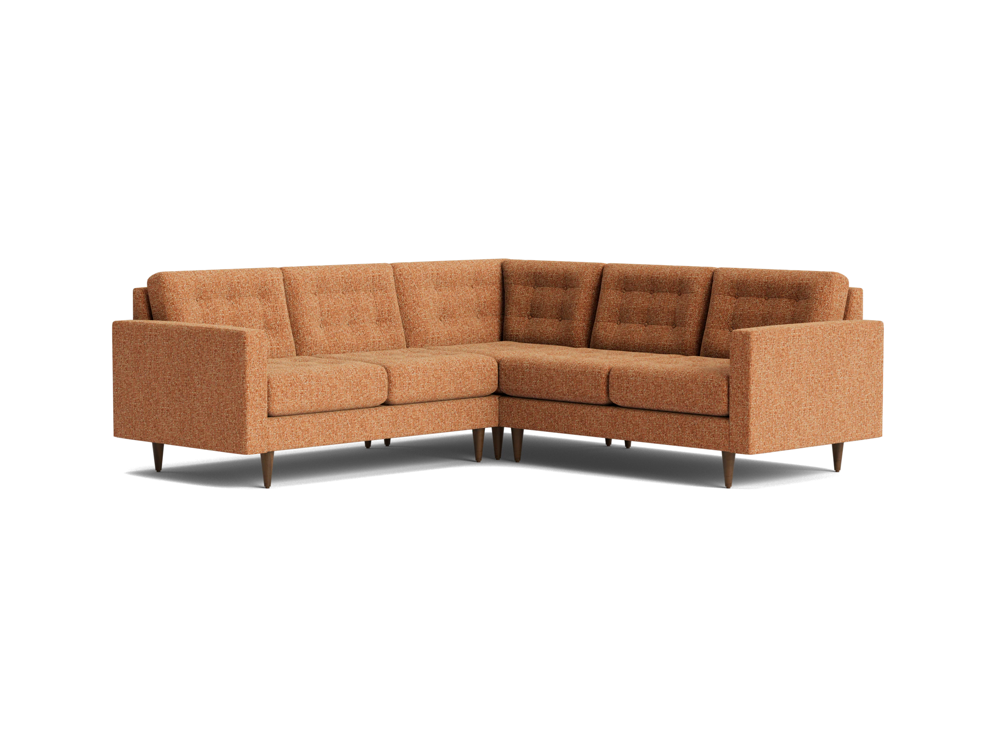 eliot apartment corner sectional piece) bungalow pantone glazed ginger