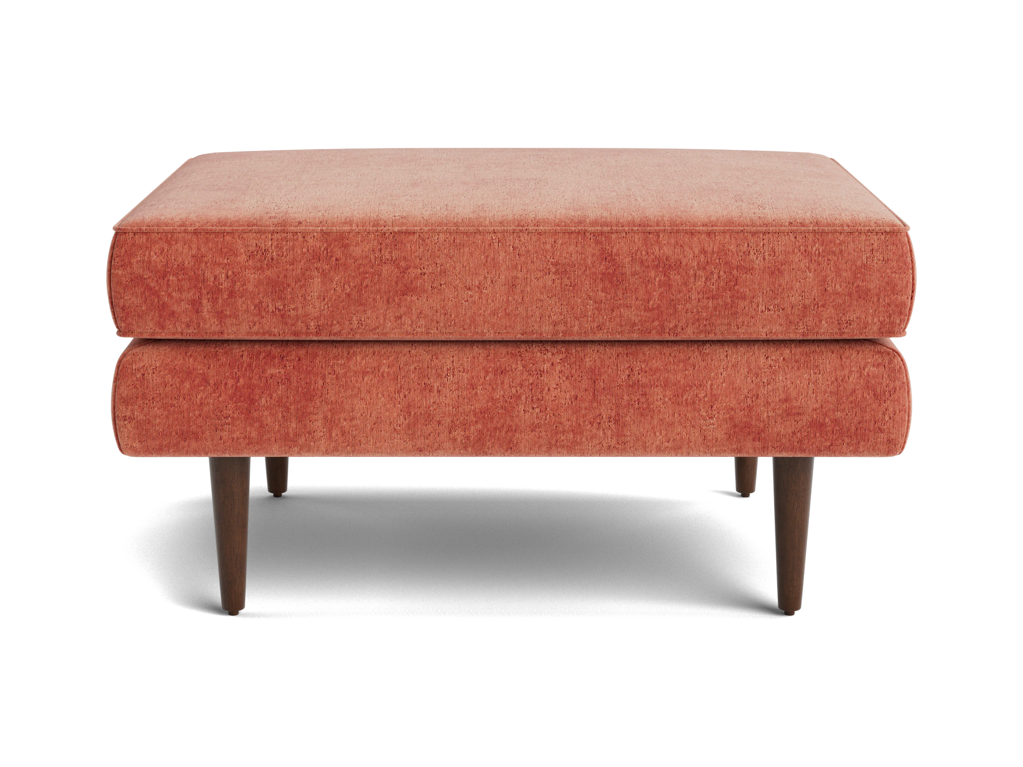 preston ottoman plush terra rose