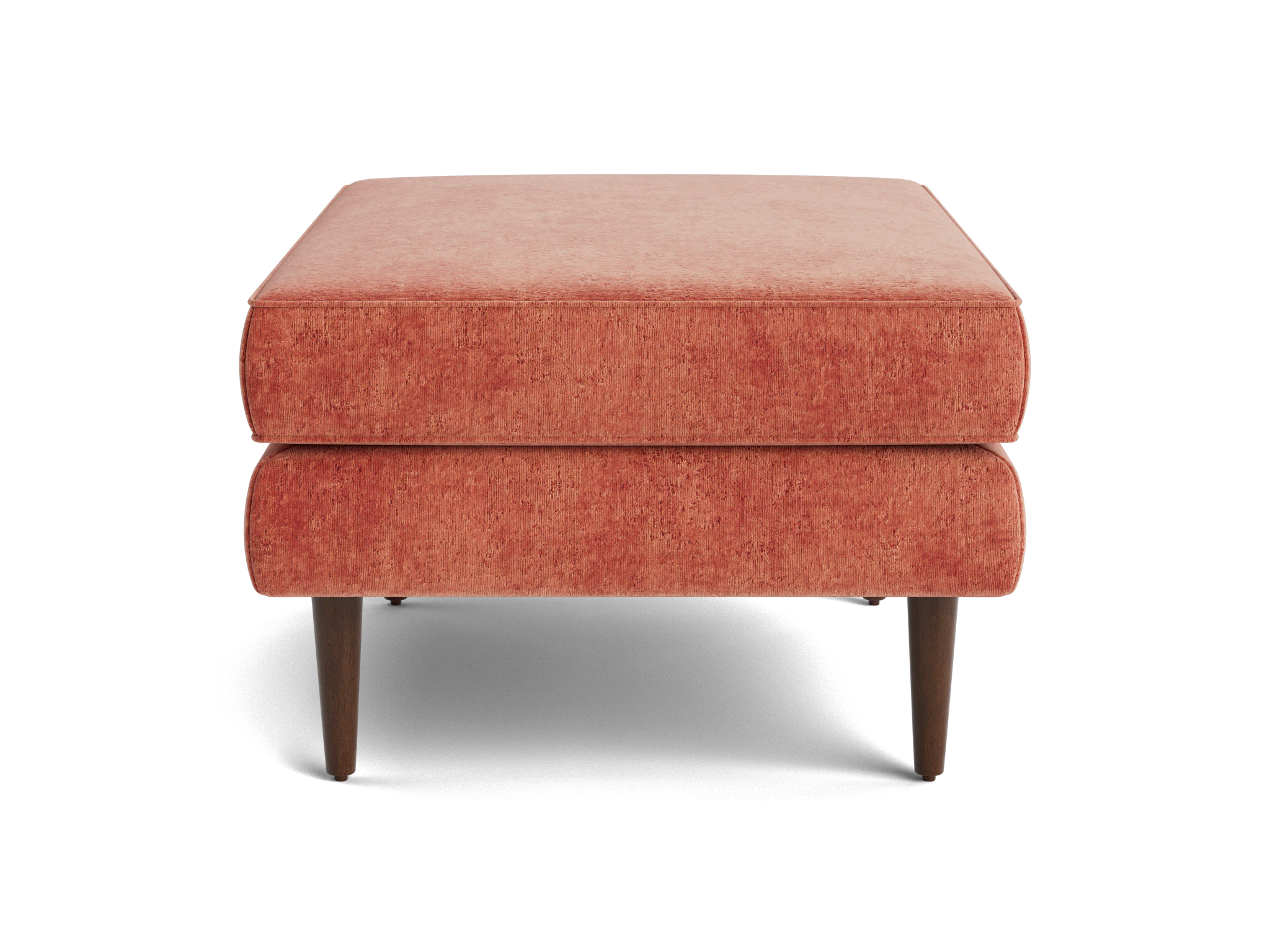 preston ottoman plush terra rose