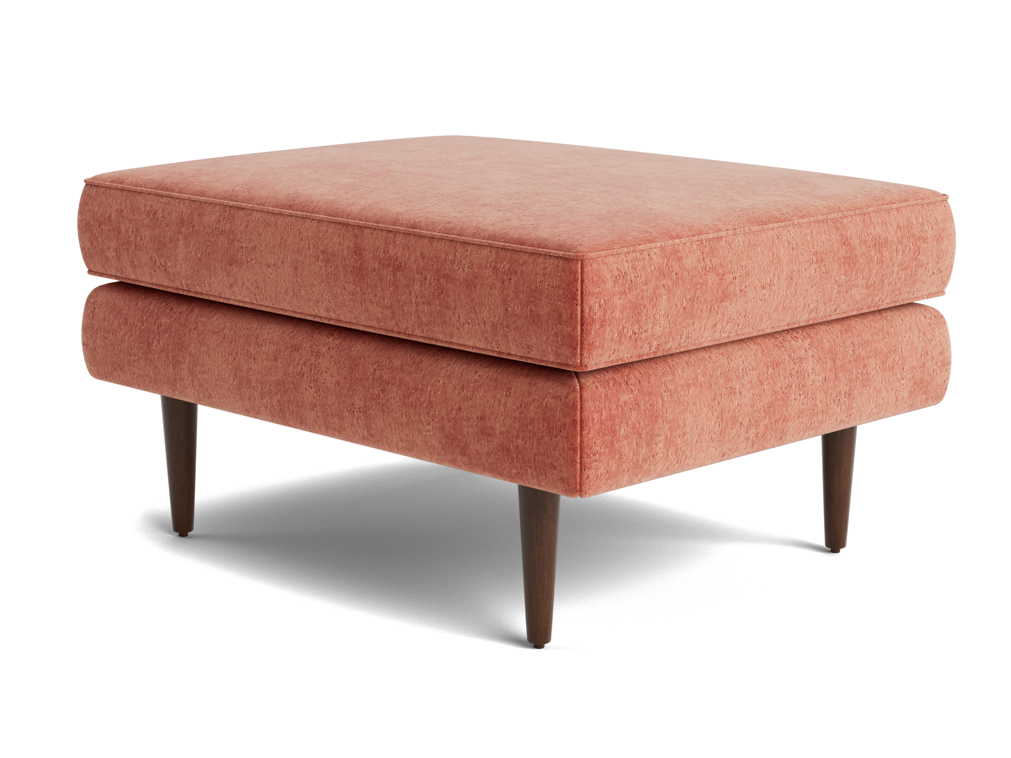 preston ottoman plush terra rose