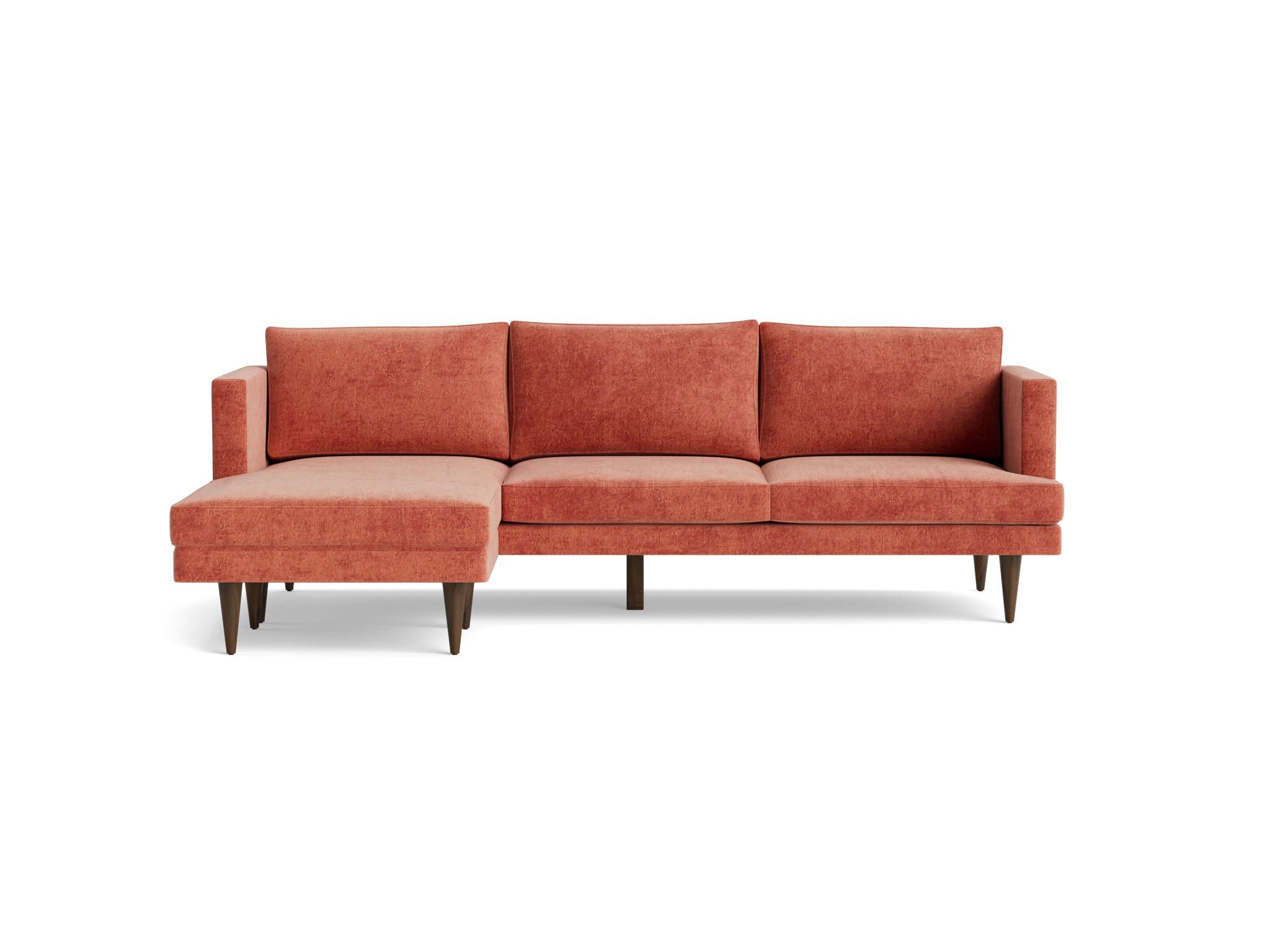 preston reversible sectional plush terra rose