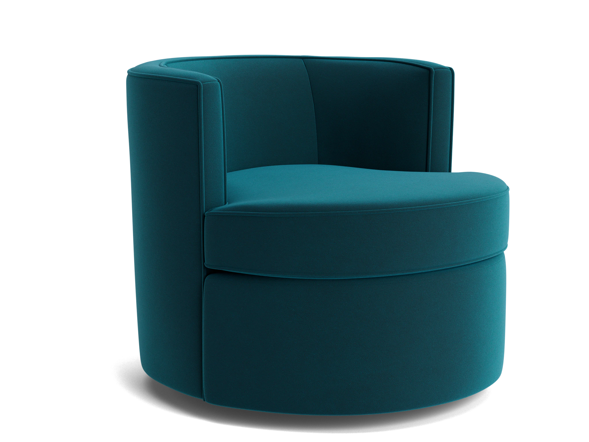 carly swivel chair royale peacock