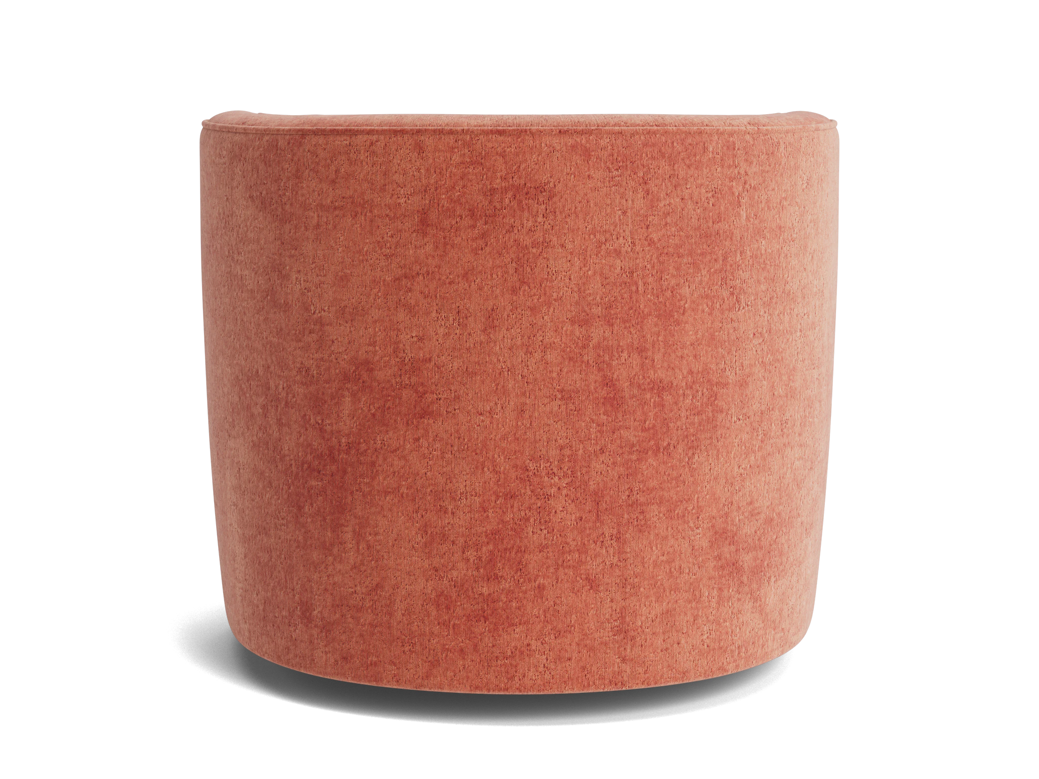 carly swivel chair plush terra rose