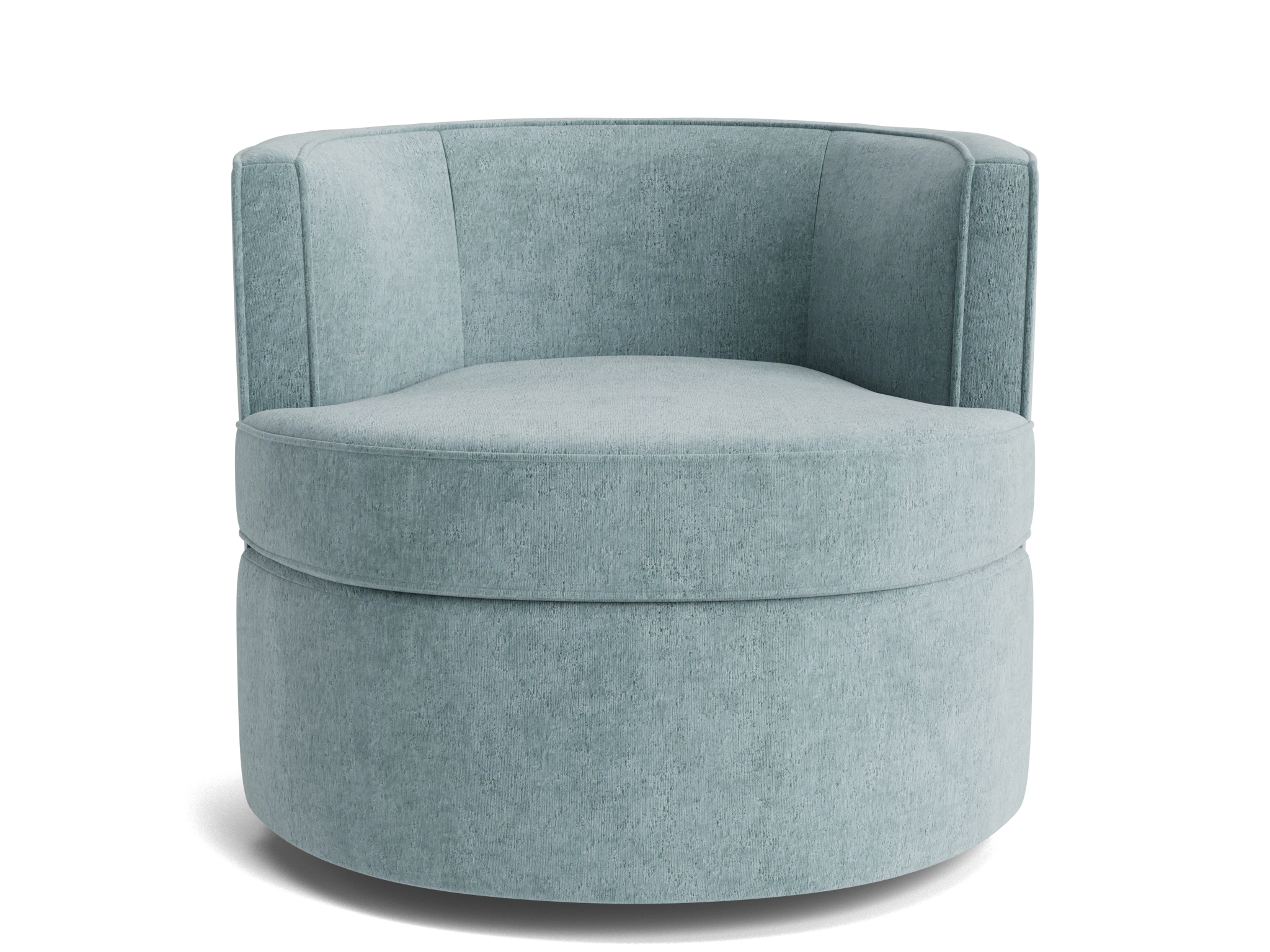 carly swivel chair plush mist