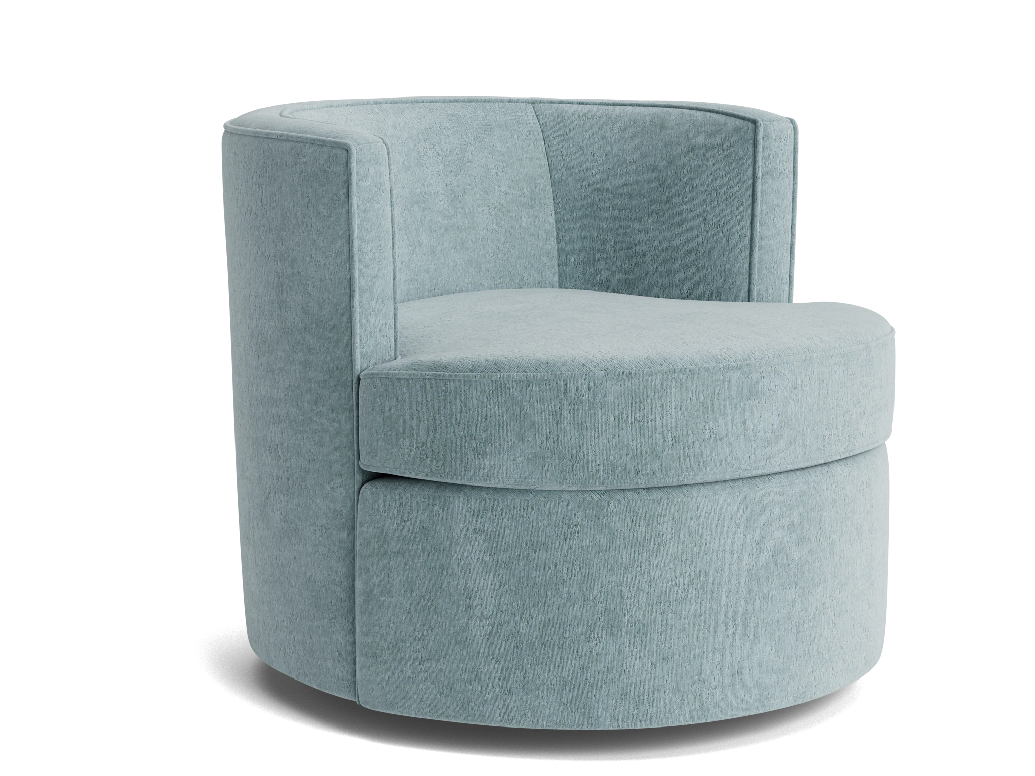 carly swivel chair plush mist
