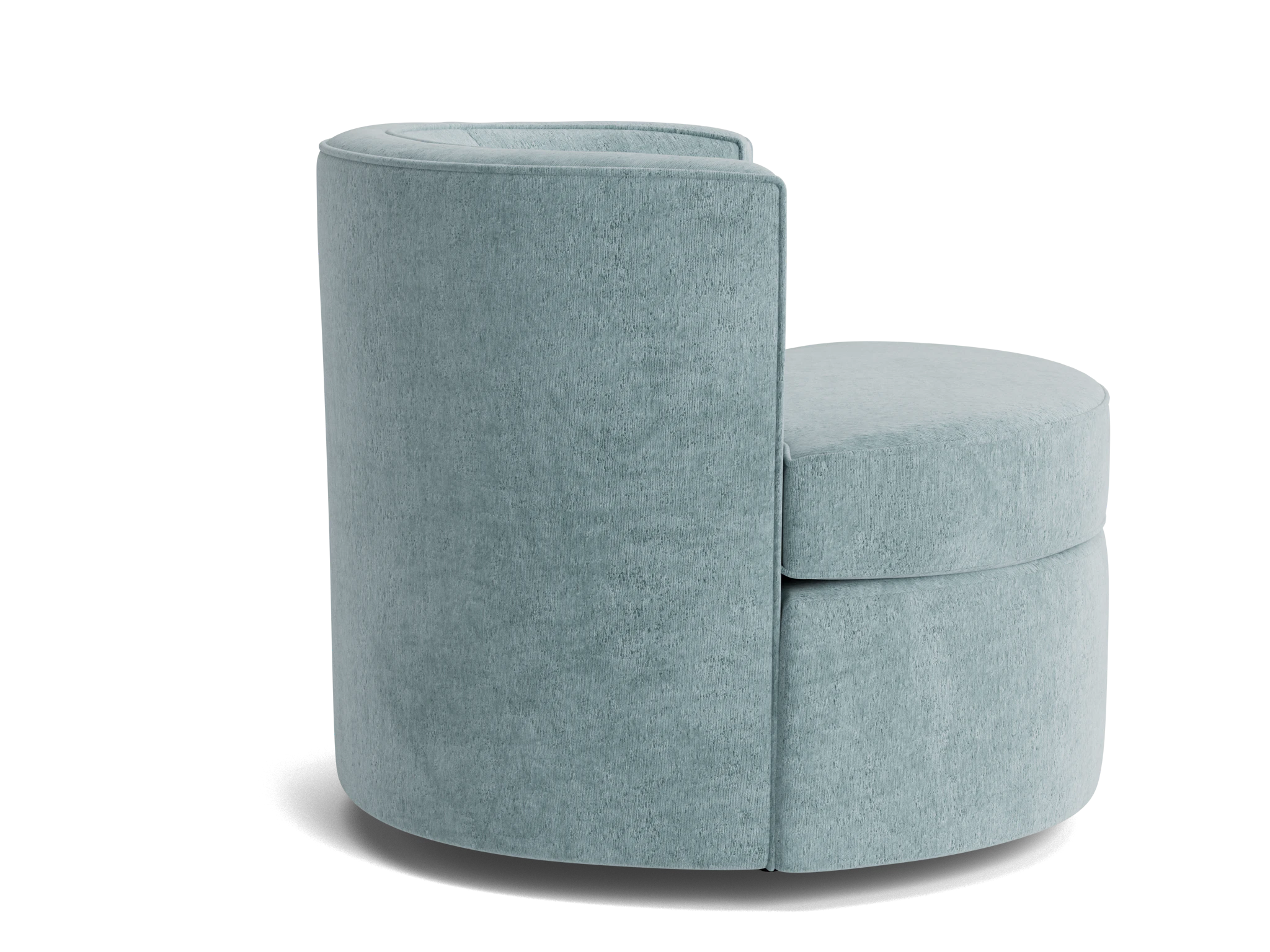 carly swivel chair plush mist
