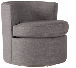 carly swivel chair taylor felt gray