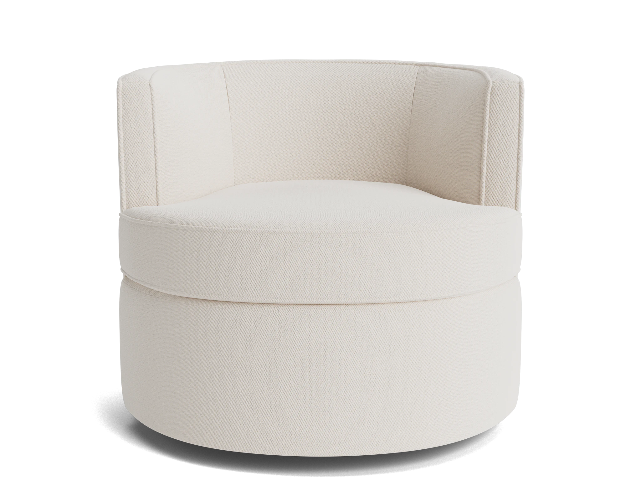 carly swivel chair caspiar ivory