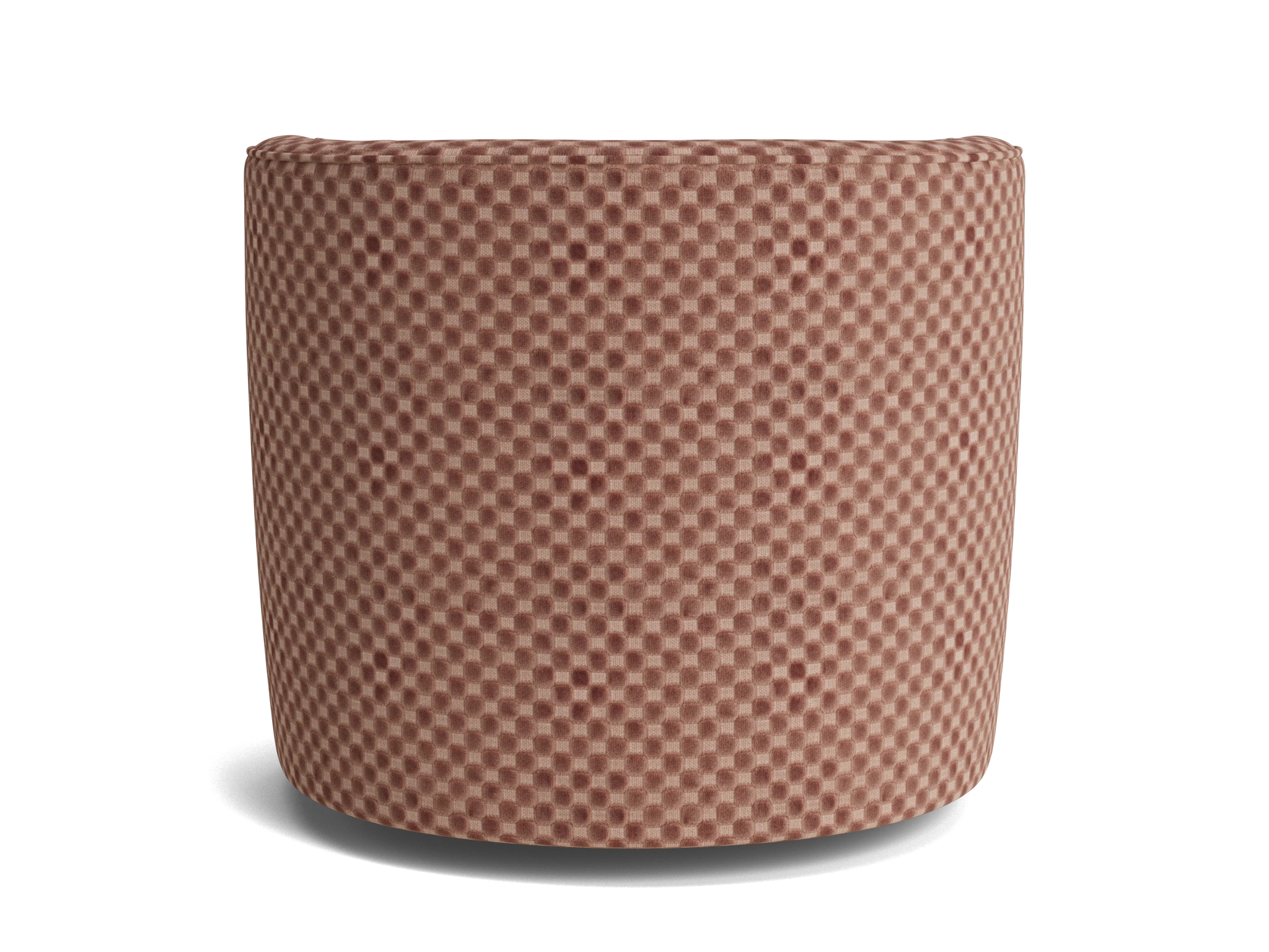 carly swivel chair checker pantone mocha mousse