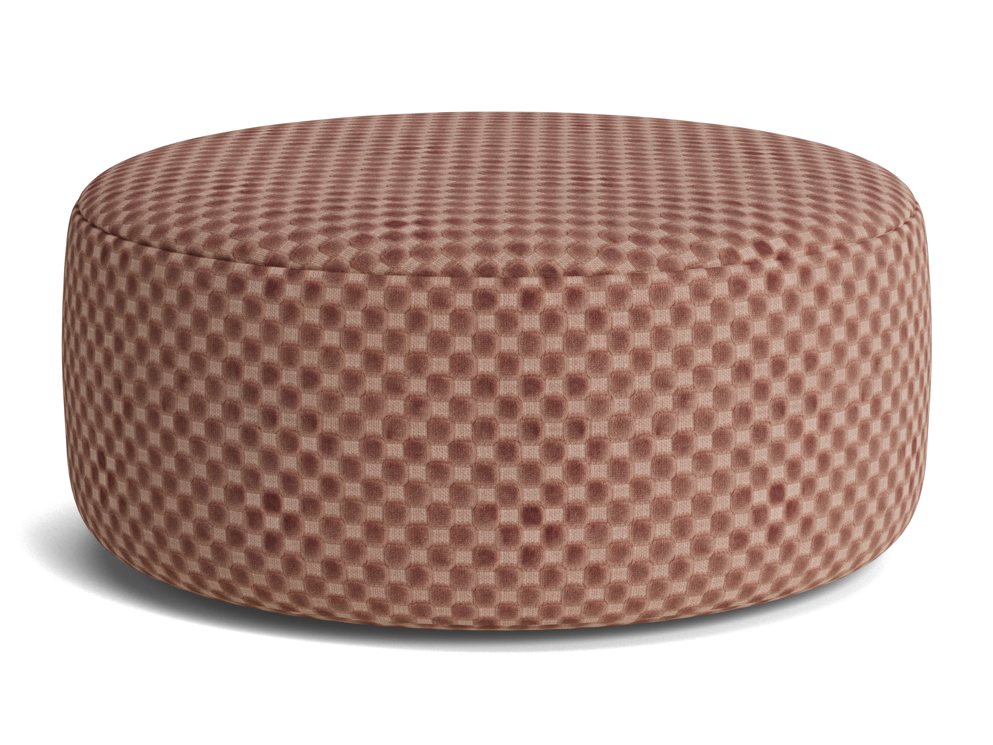 hanna ottoman checker pantone mocha mousse