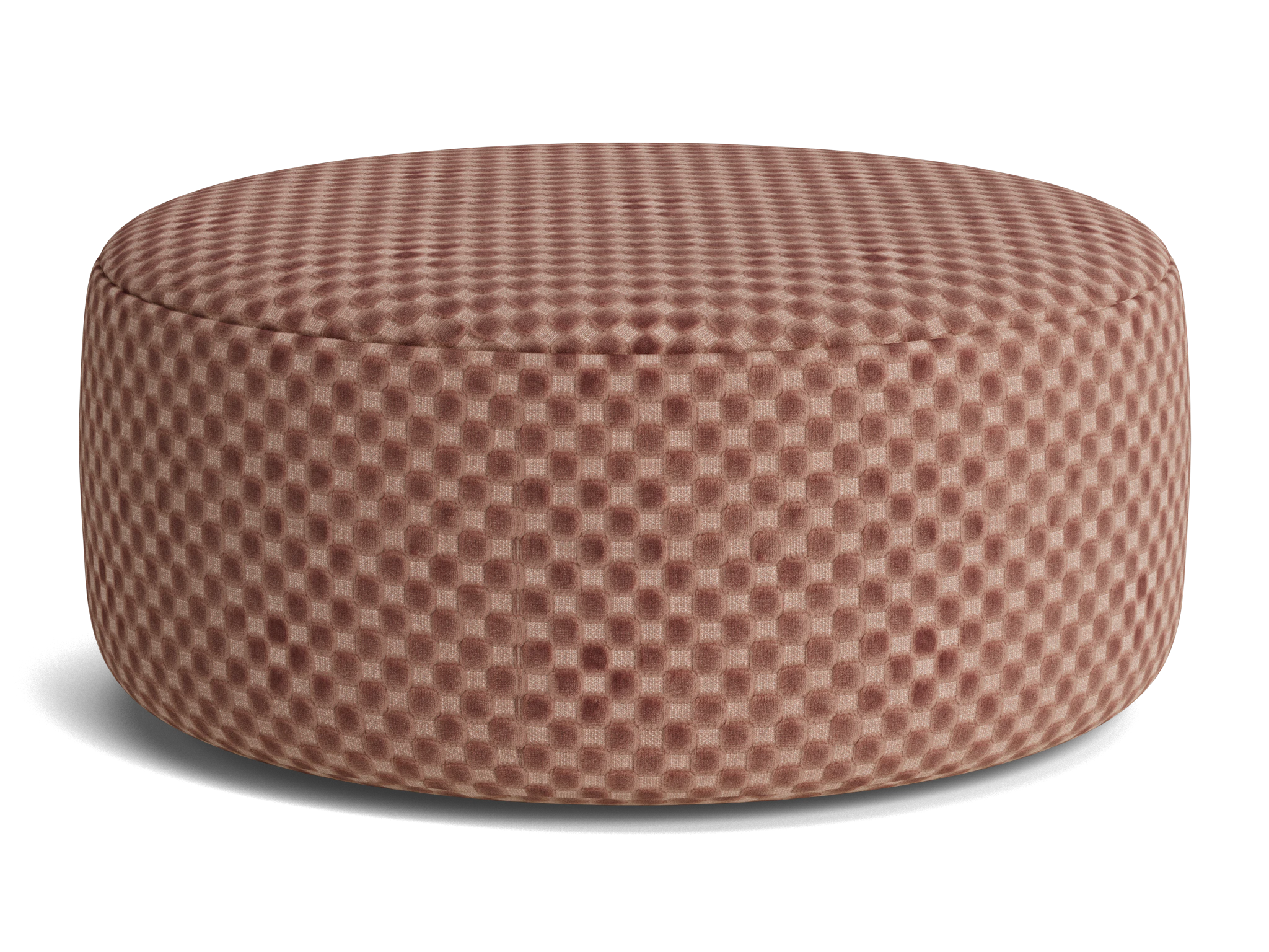hanna ottoman checker pantone mocha mousse