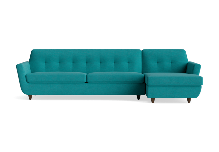 hughes sleeper sectional lucky turquoise