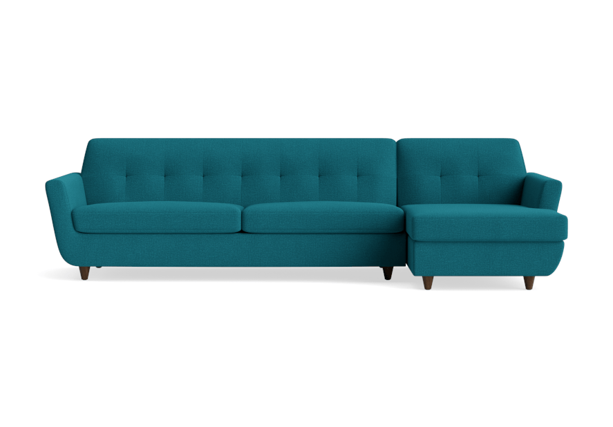 hughes sleeper sectional key largo zenith teal