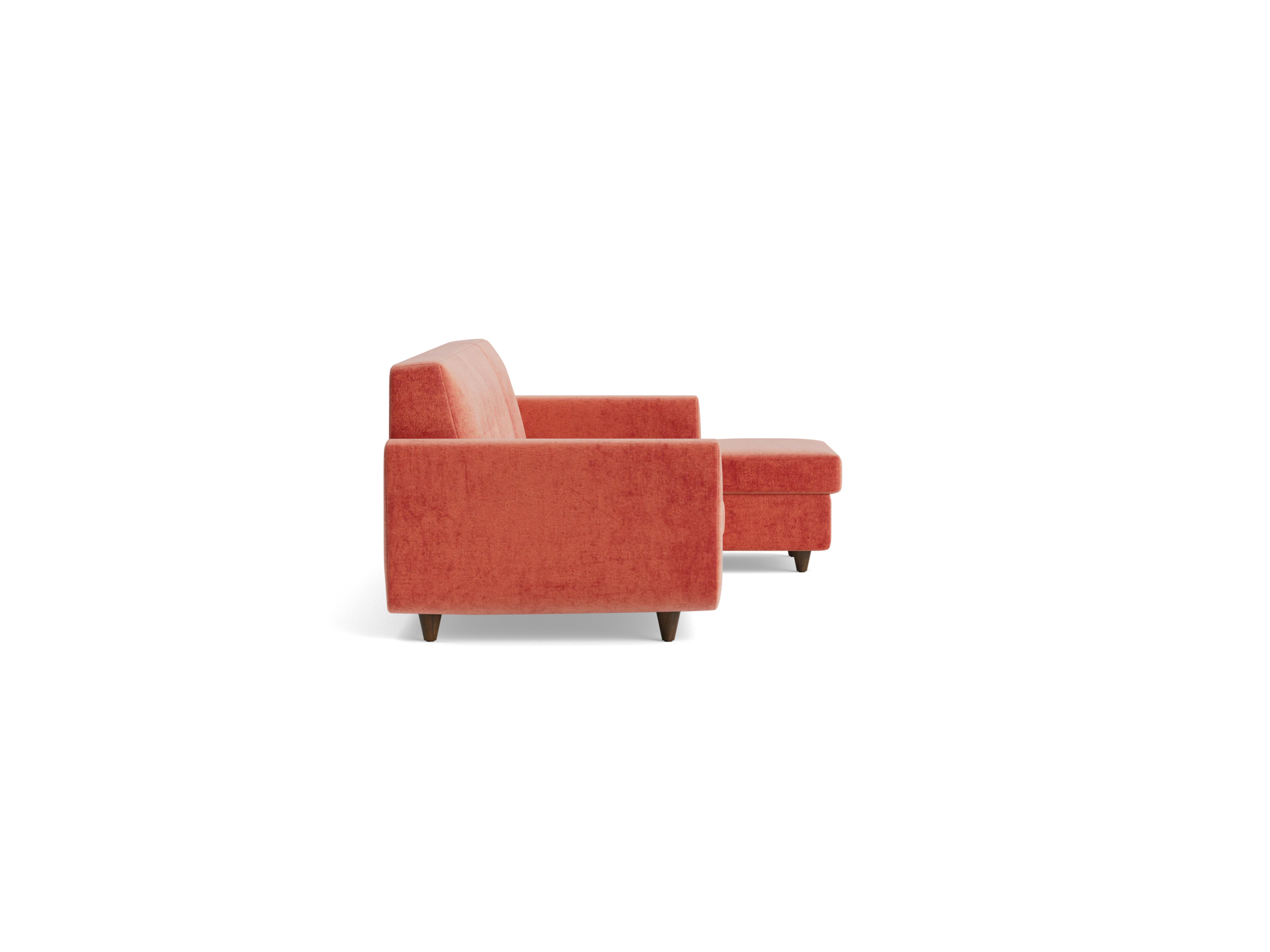 hughes sleeper sectional plush terra rose