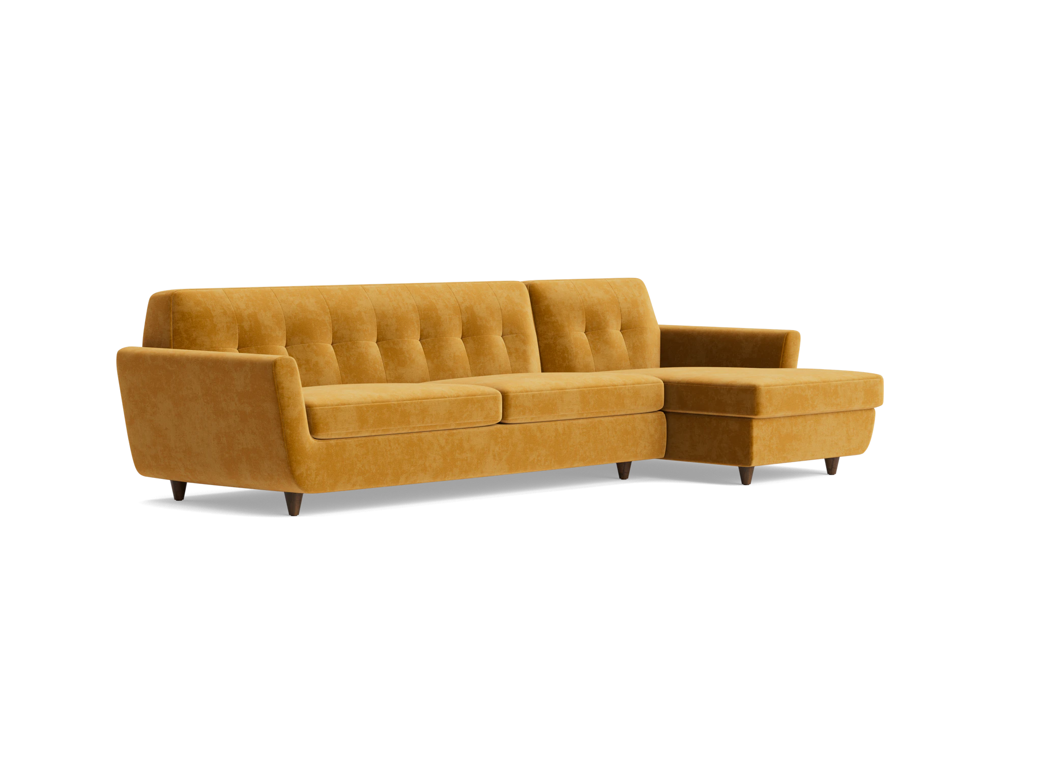 hughes sleeper sectional harper amber gold