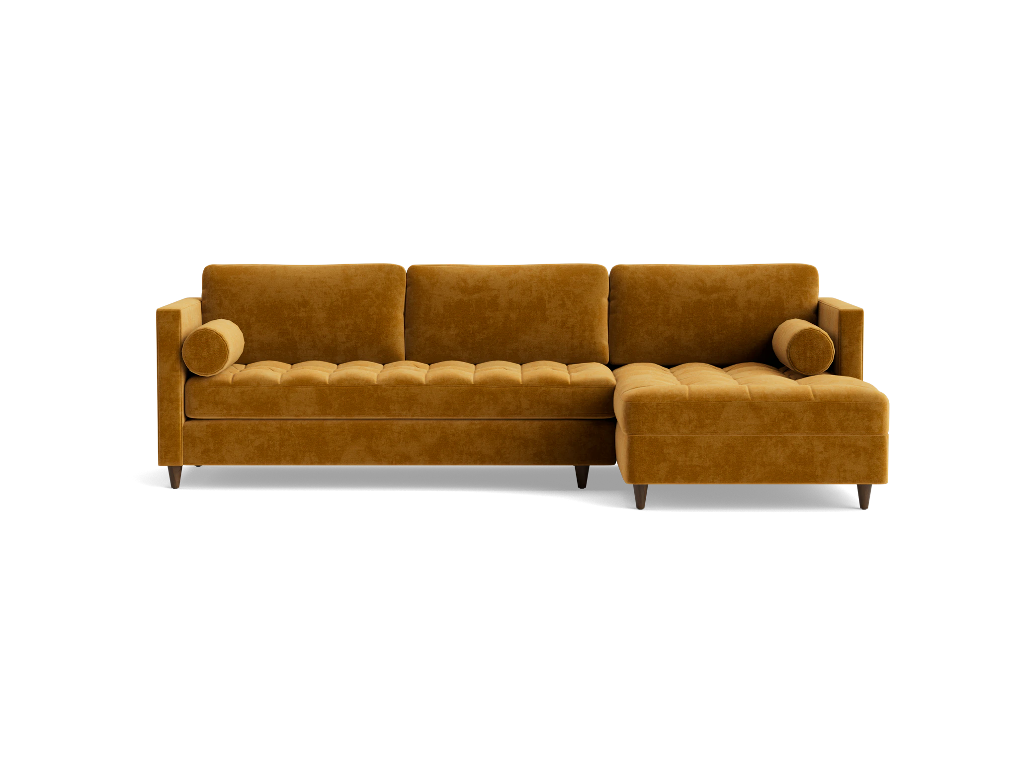 briar sleeper sectional harper amber gold