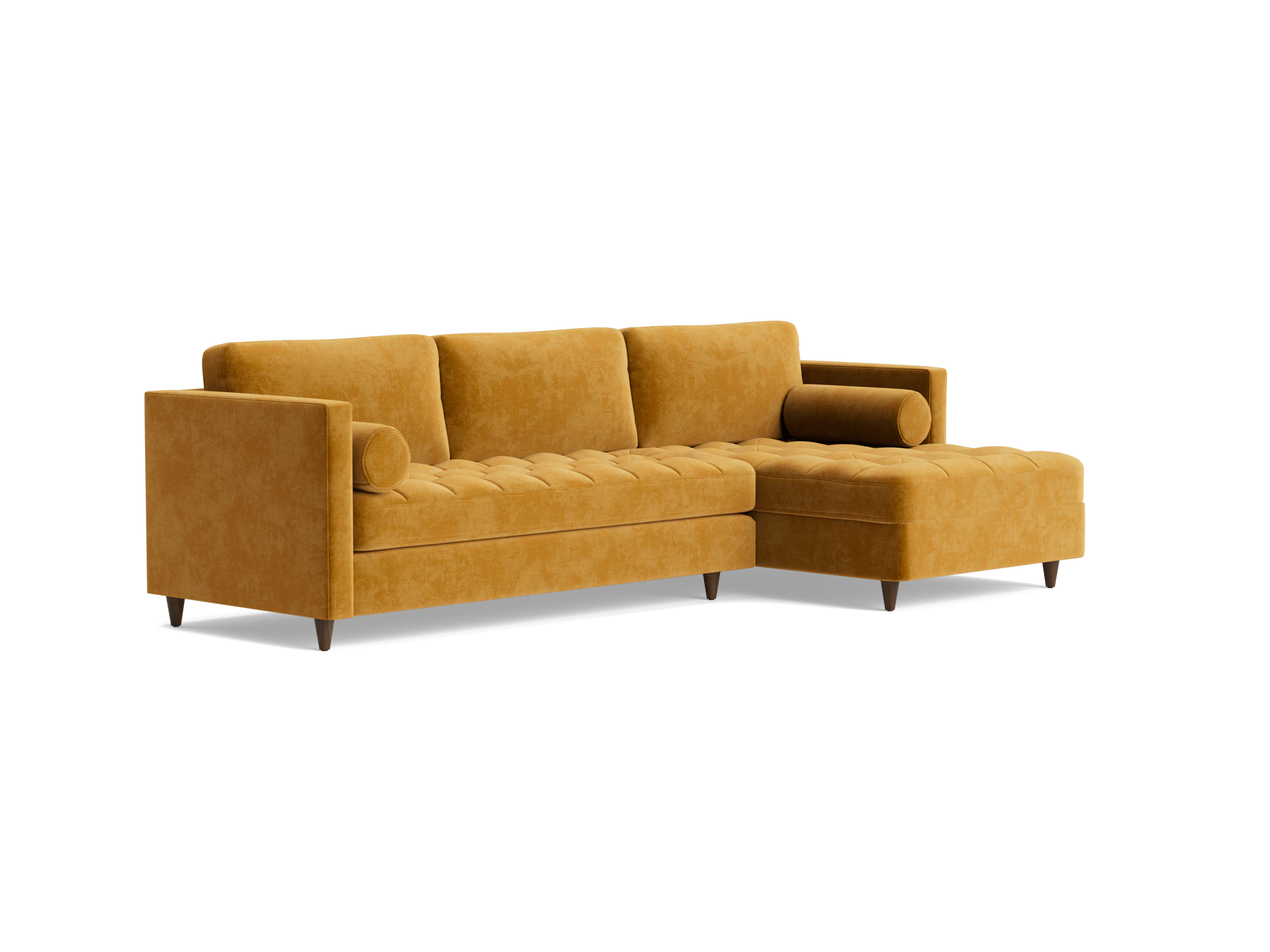briar sleeper sectional harper amber gold