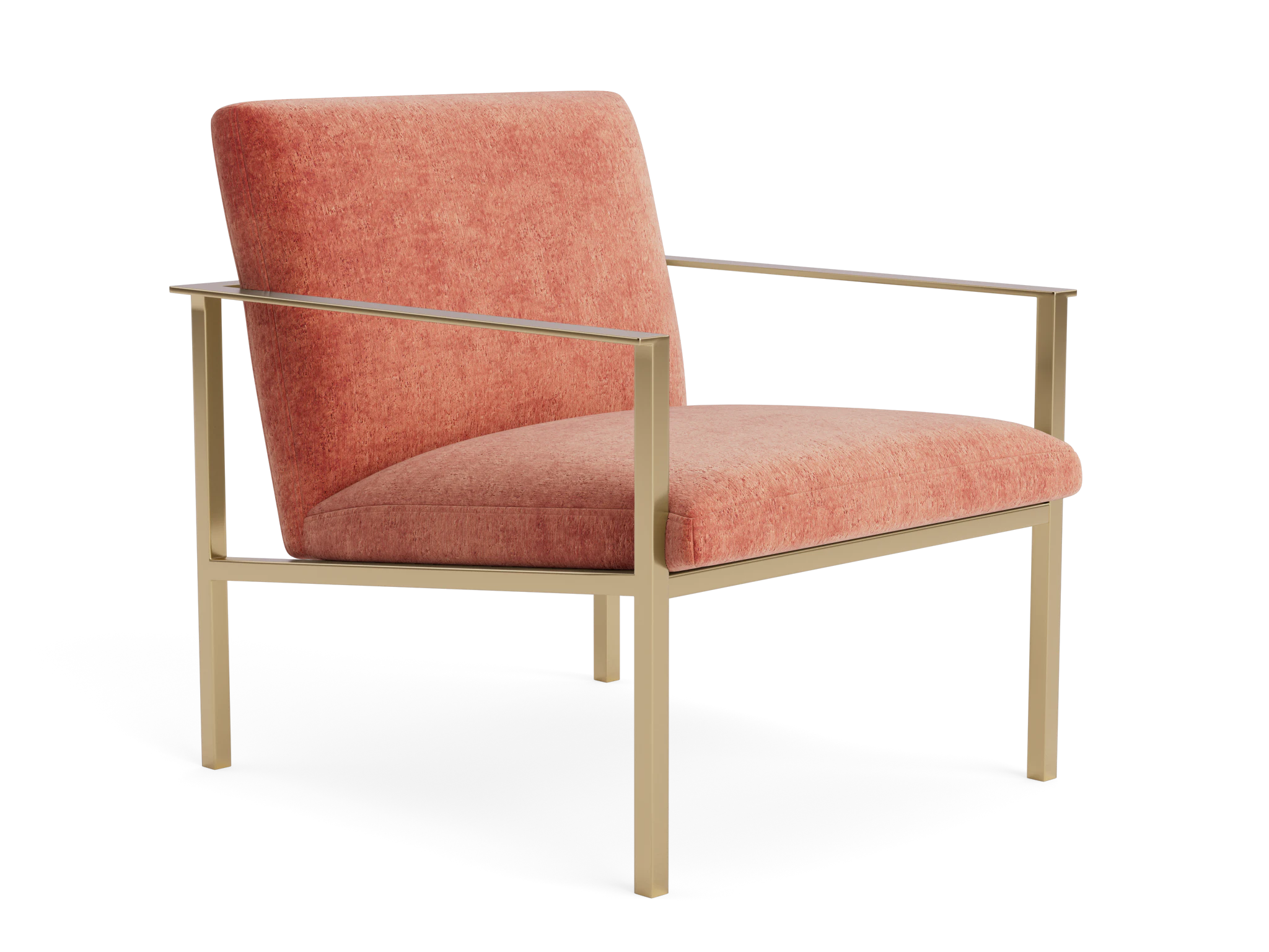 orla accent chair plush terra rose