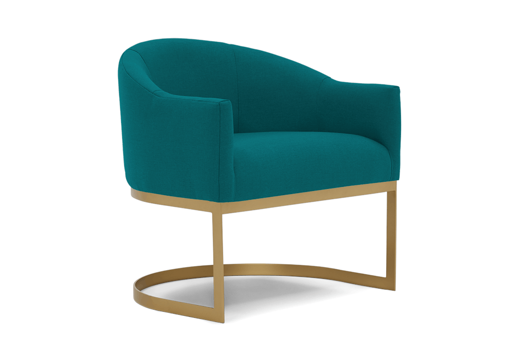jolie accent chair lucky turquoise