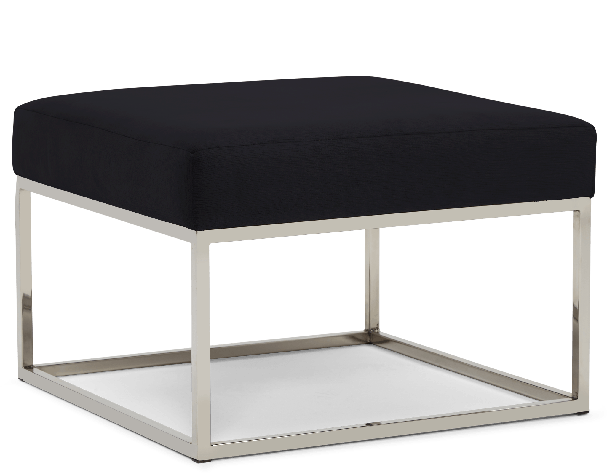 brin cube ottoman royale gunmetal