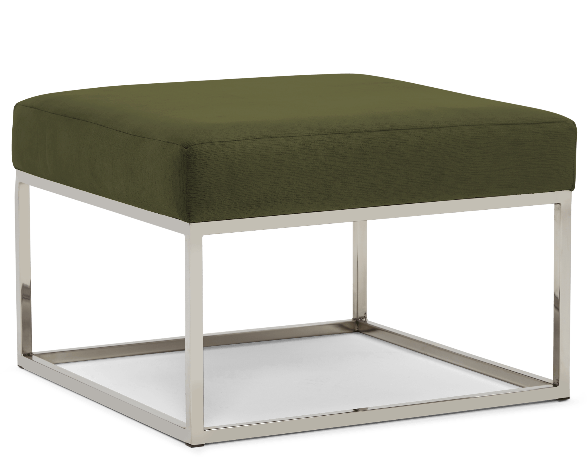 brin cube ottoman faithful olive