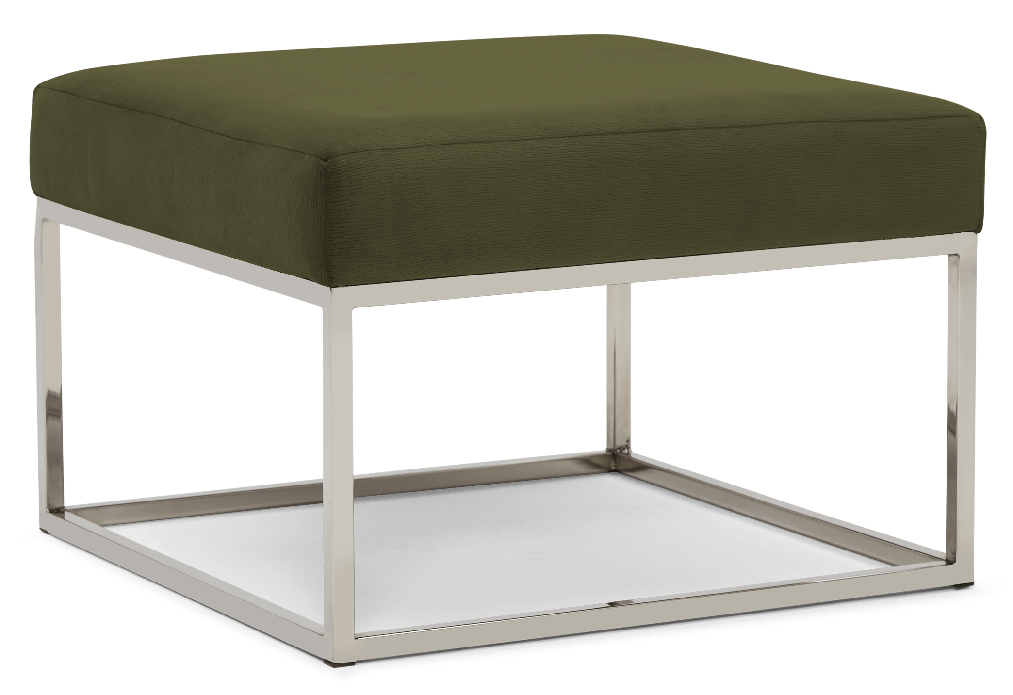 brin cube ottoman faithful olive