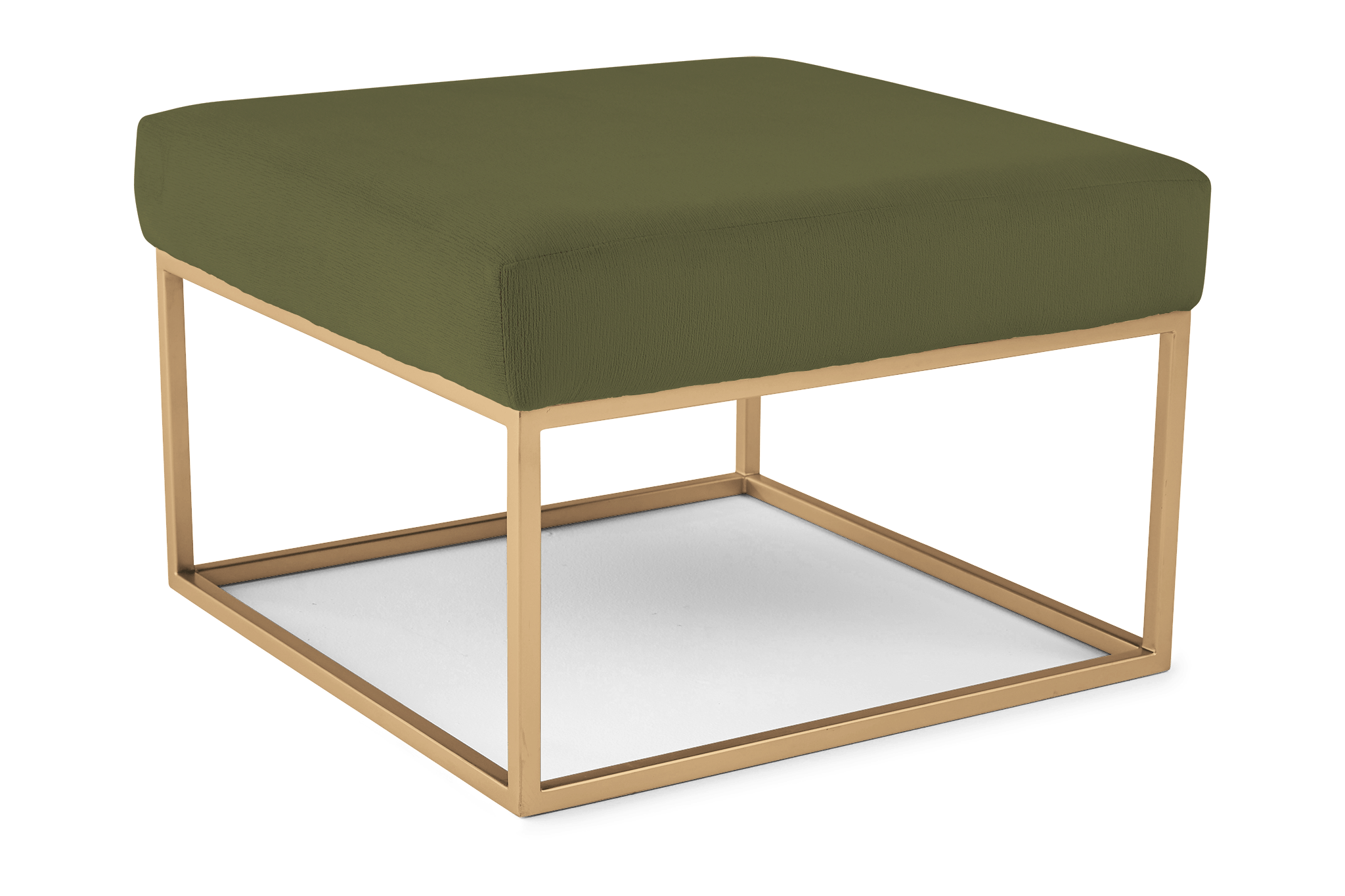 brin cube ottoman faithful olive