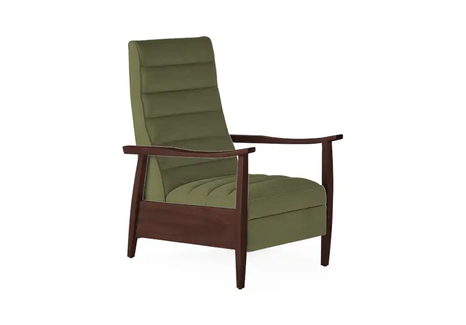 langham recliner faithful olive
