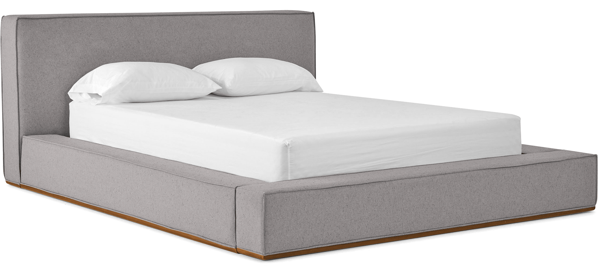 lucca bed taylor felt grey