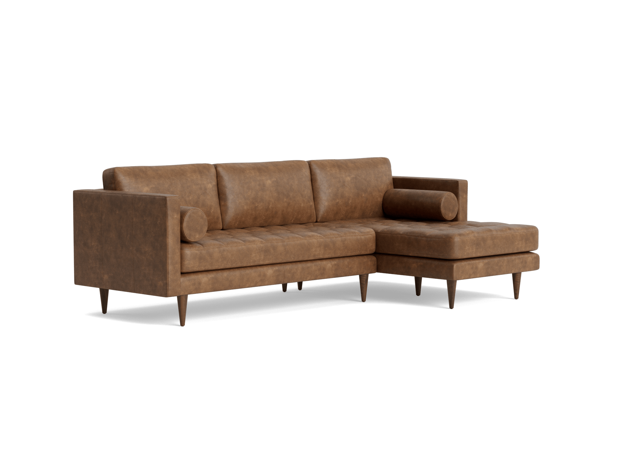 briar leather sectional santiago ale