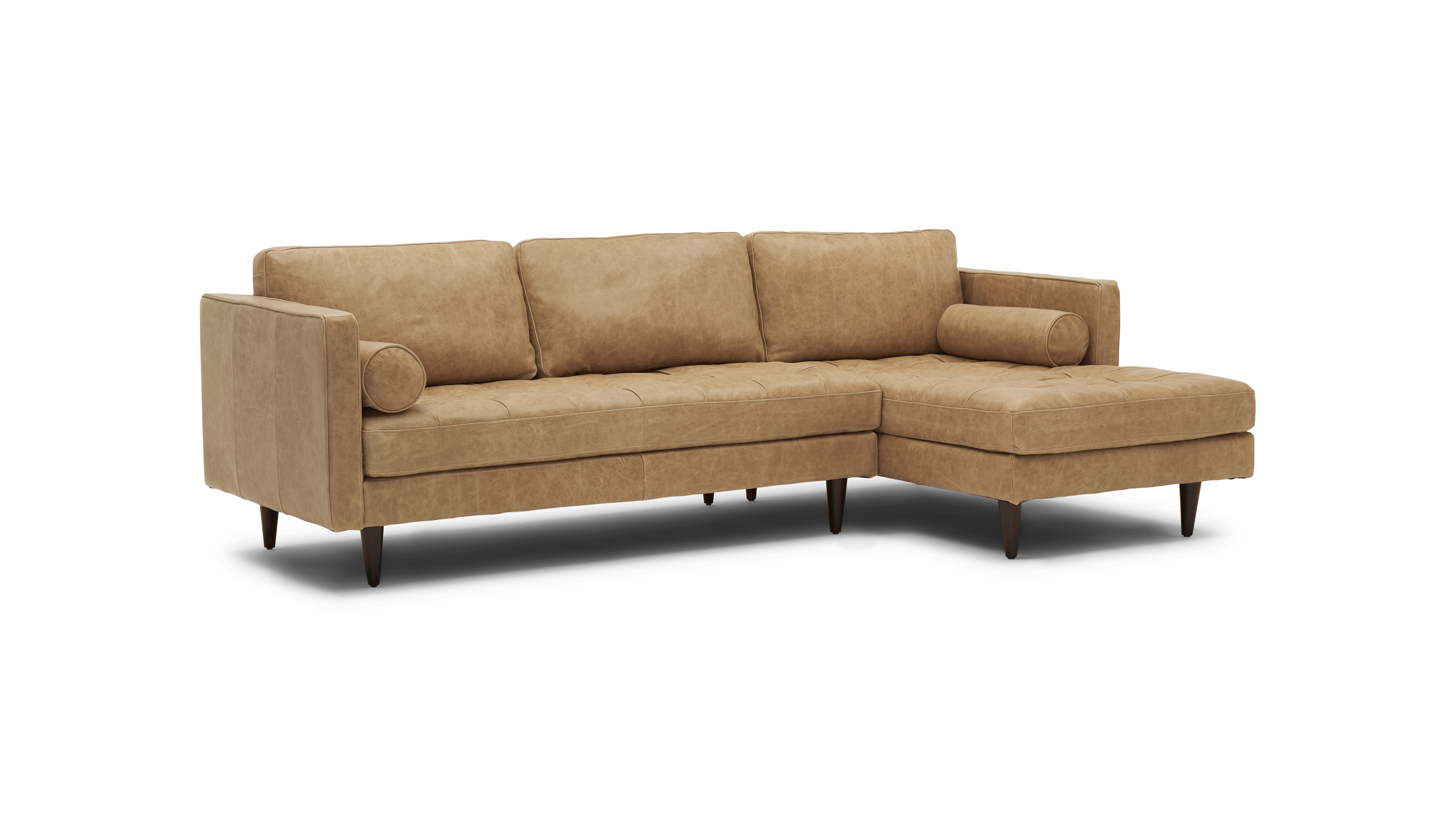 briar leather sectional santiago bisque
