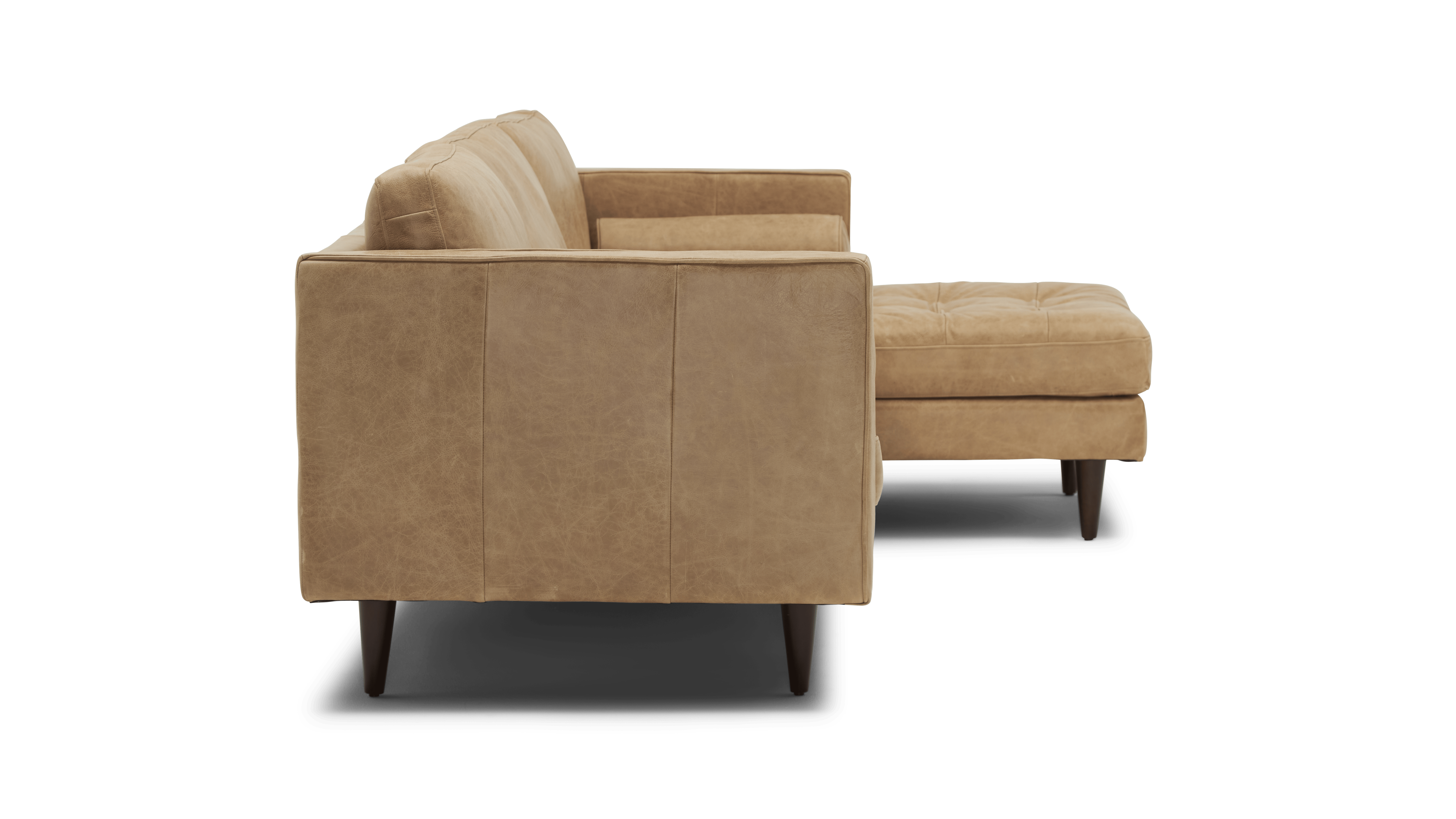 briar leather sectional santiago bisque