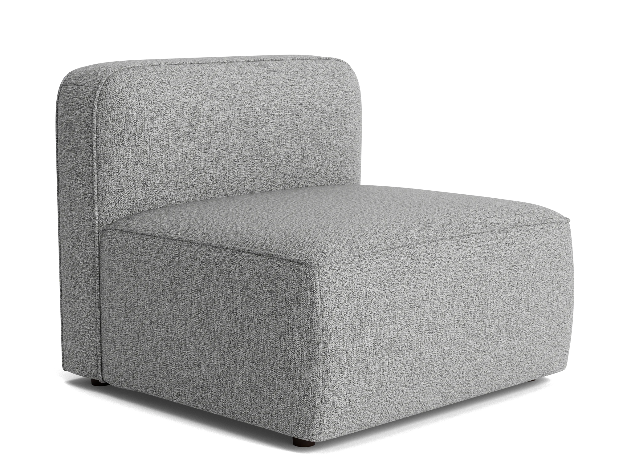 logan armless chair taylor felt gray