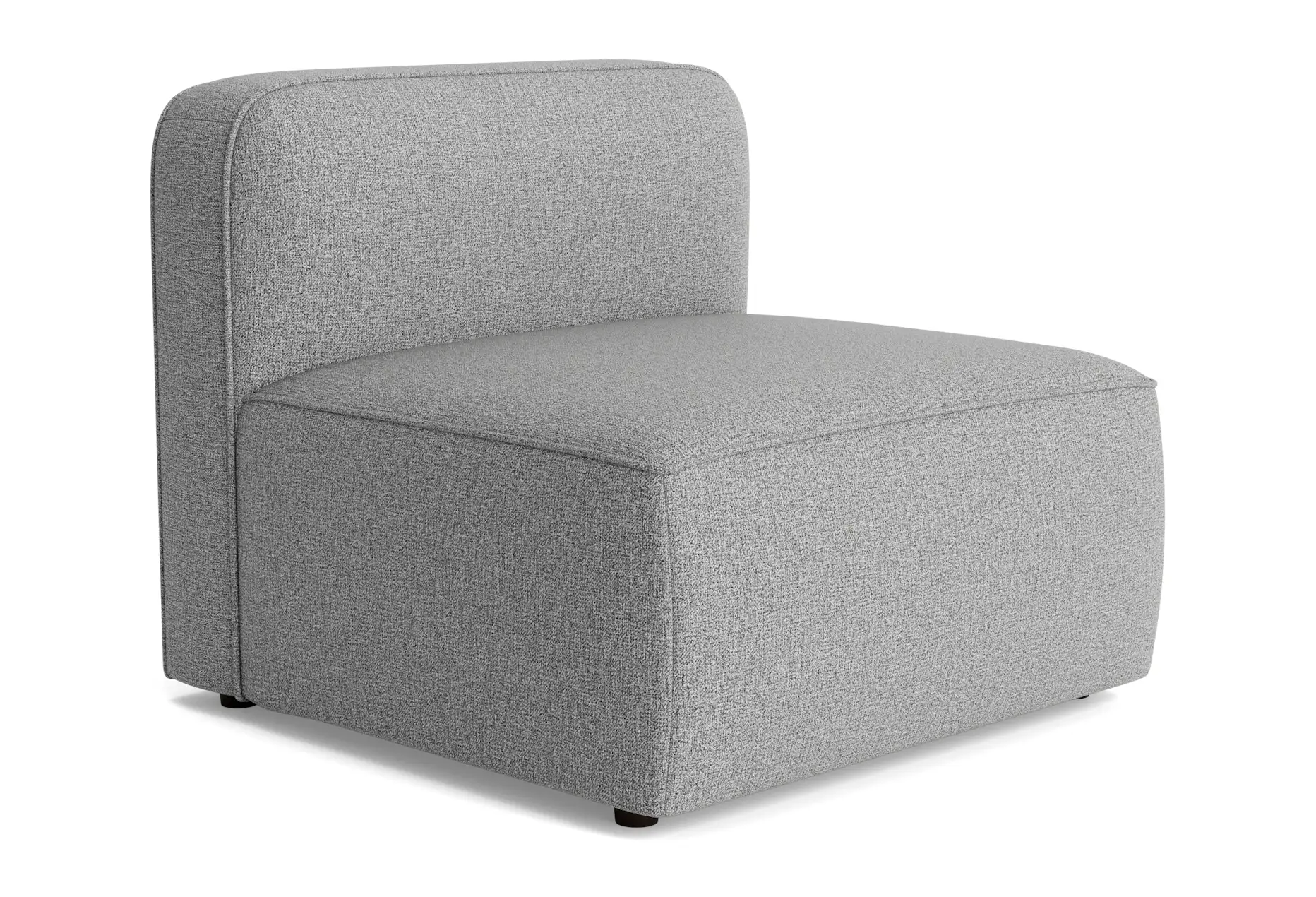 logan armless chair taylor felt gray