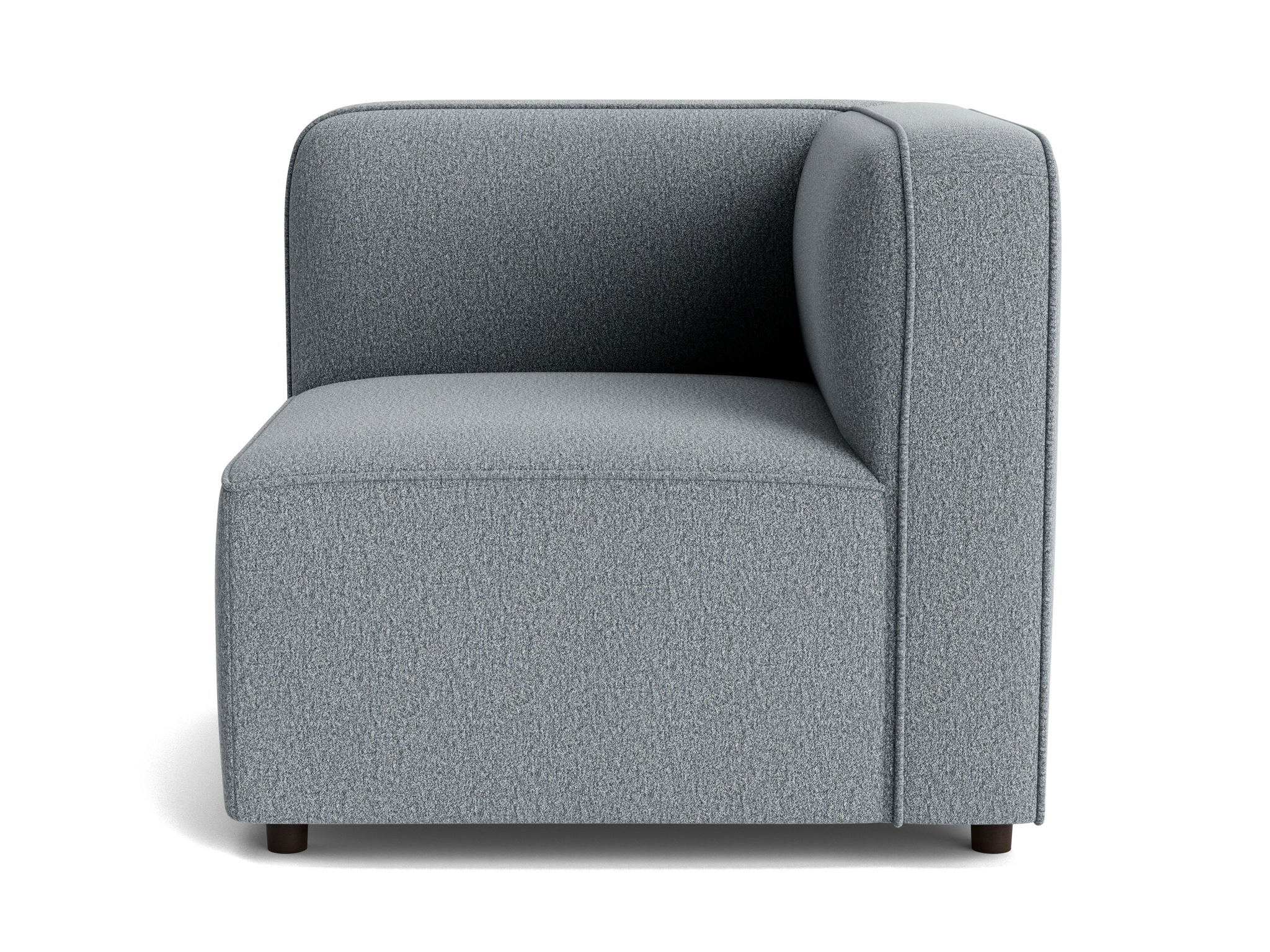 logan corner chair synergy pewter