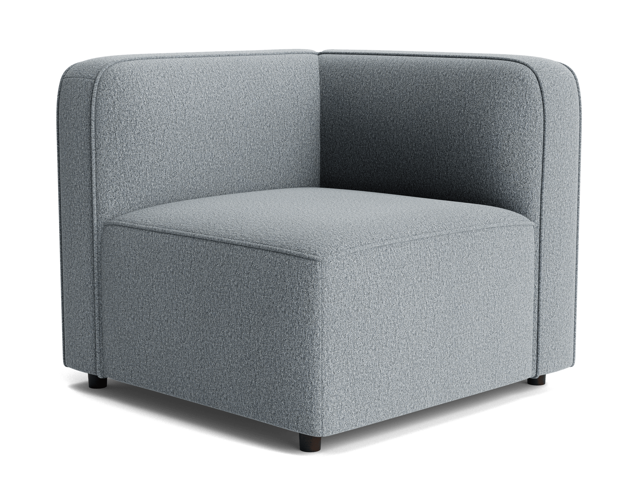 logan corner chair synergy pewter