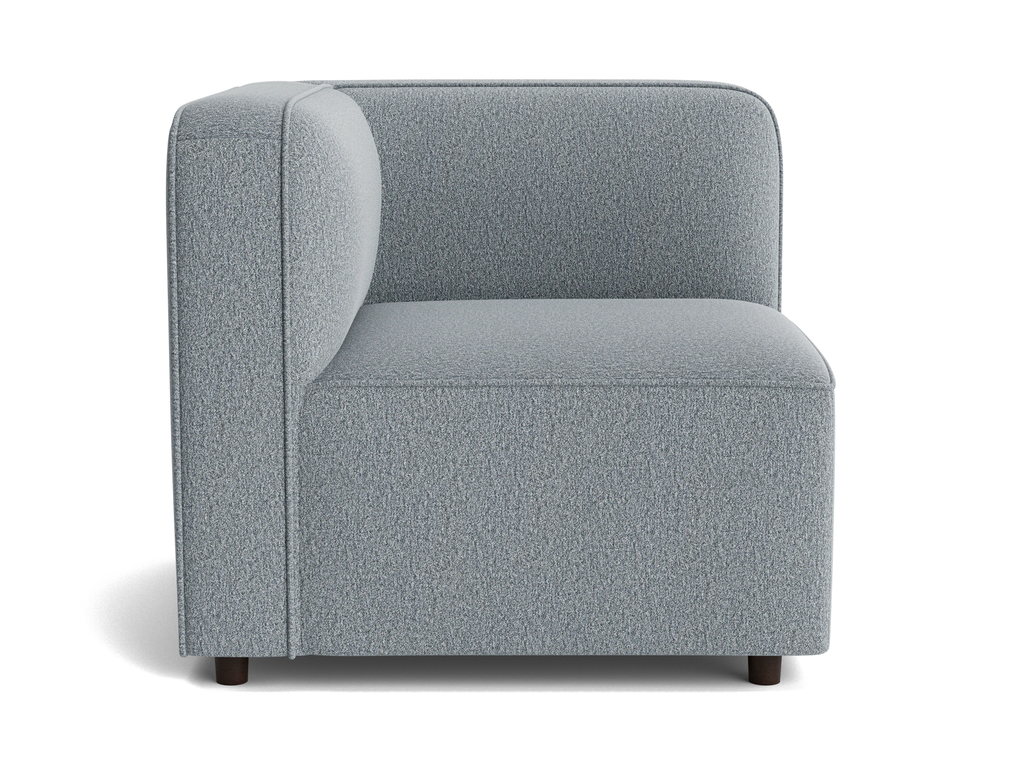 logan corner chair synergy pewter