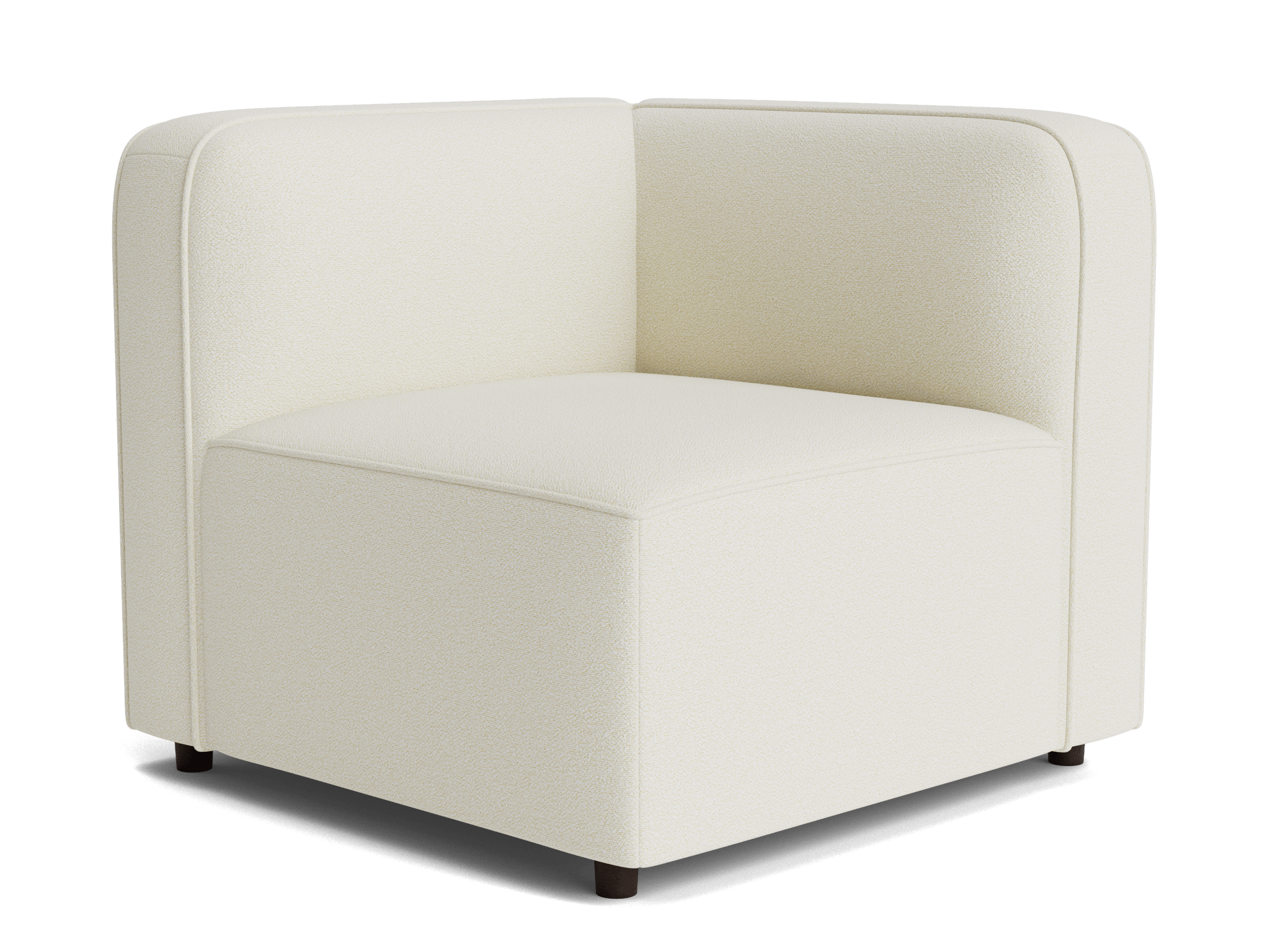 logan corner chair tussah snow