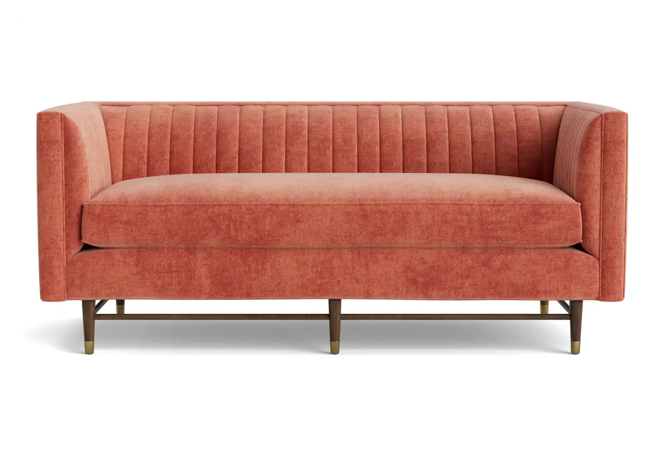 chelsea loveseat plush terra rose