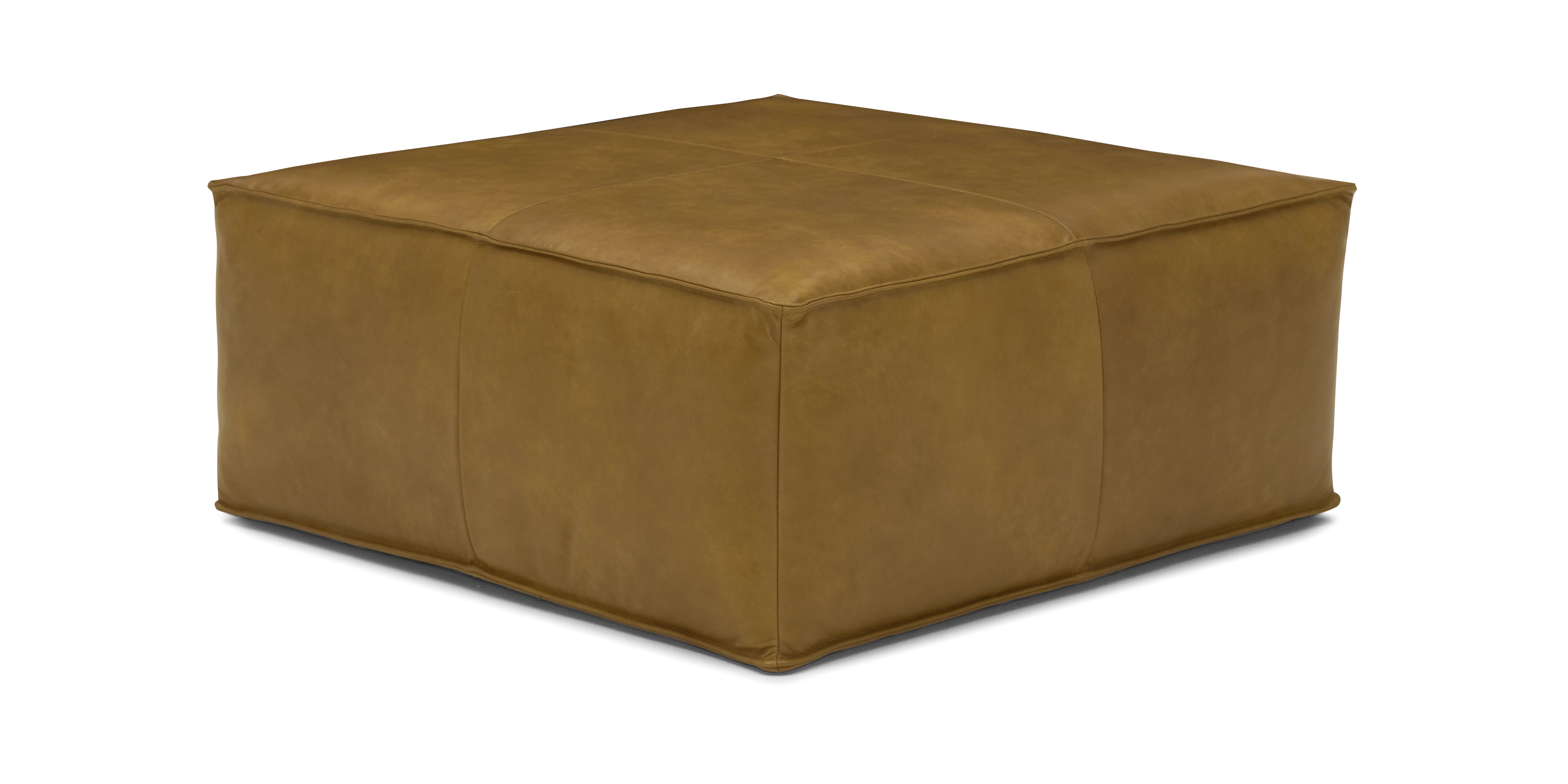 Lyle Leather Ottoman