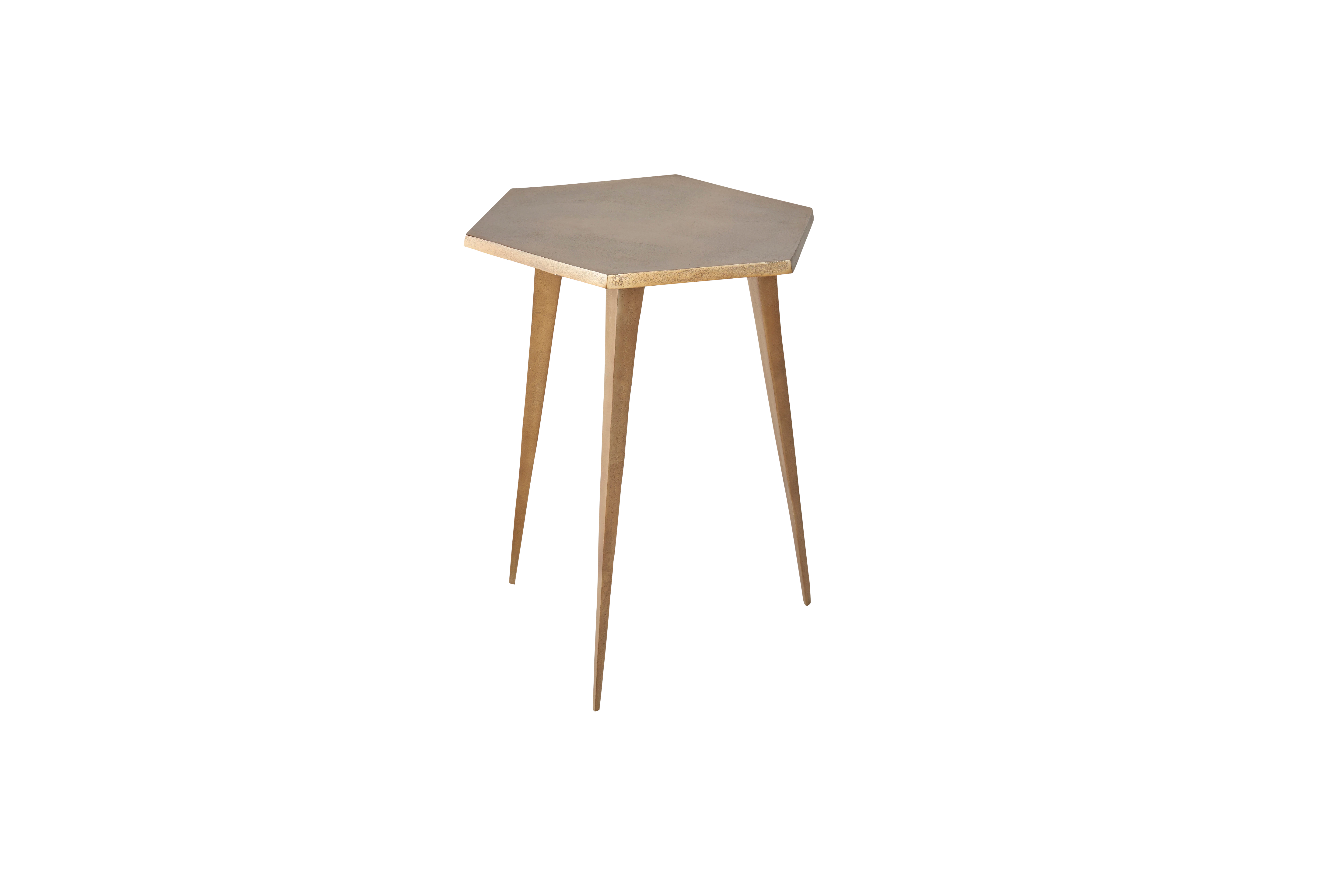 hex end table
