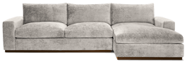 holt sectional with storage merit dove
