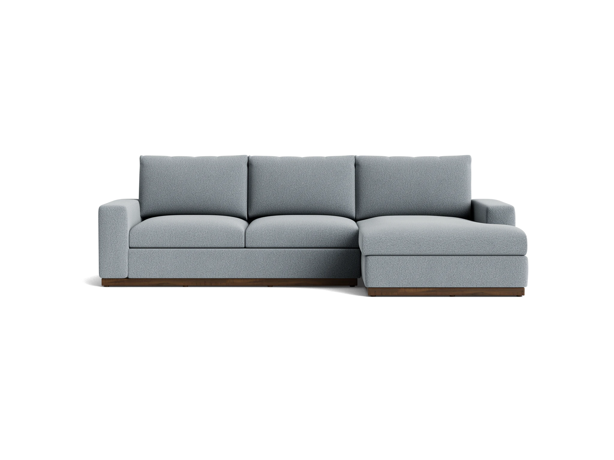 holt sectional with storage synergy pewter